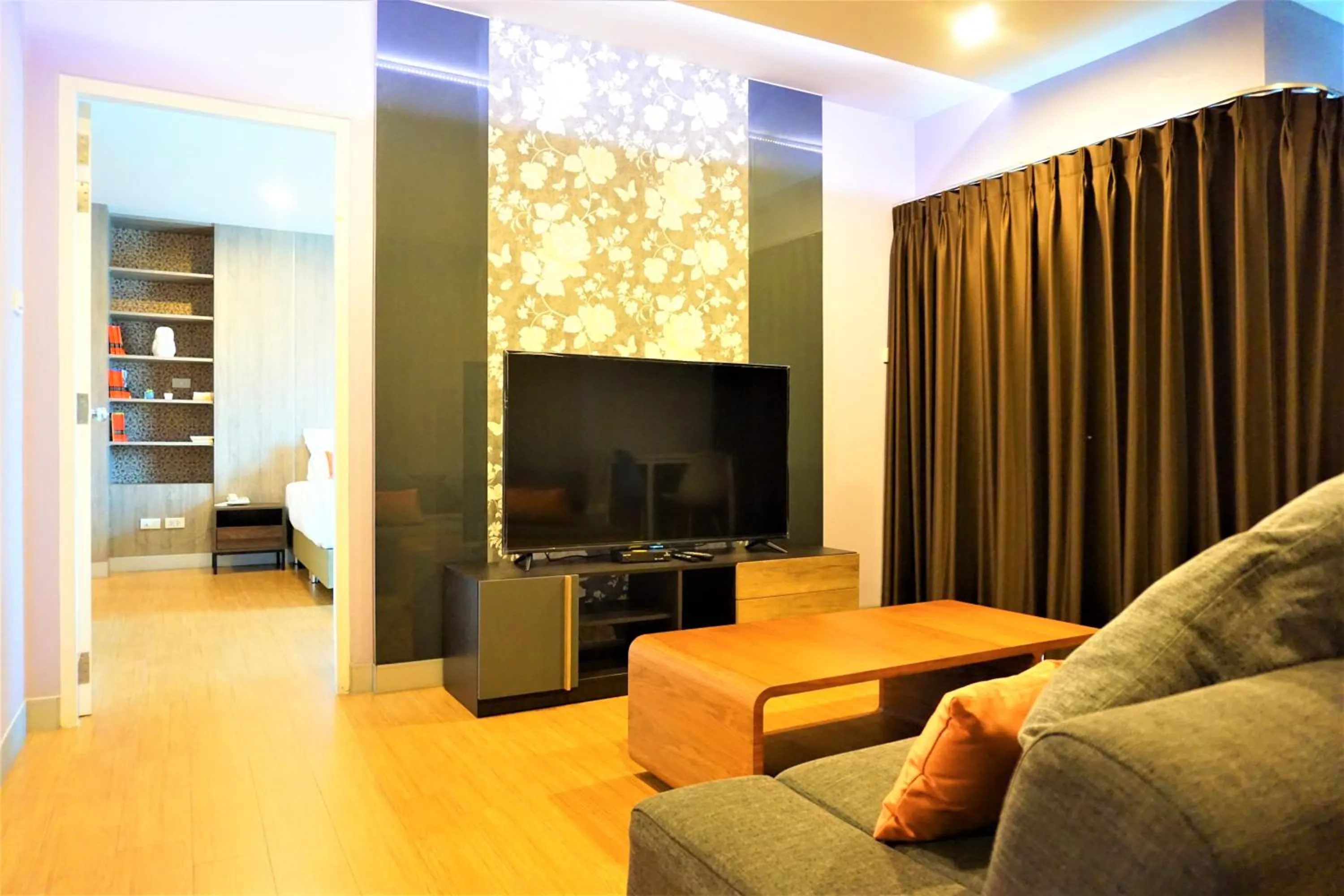 Seating area in Nest n Rest Hotel