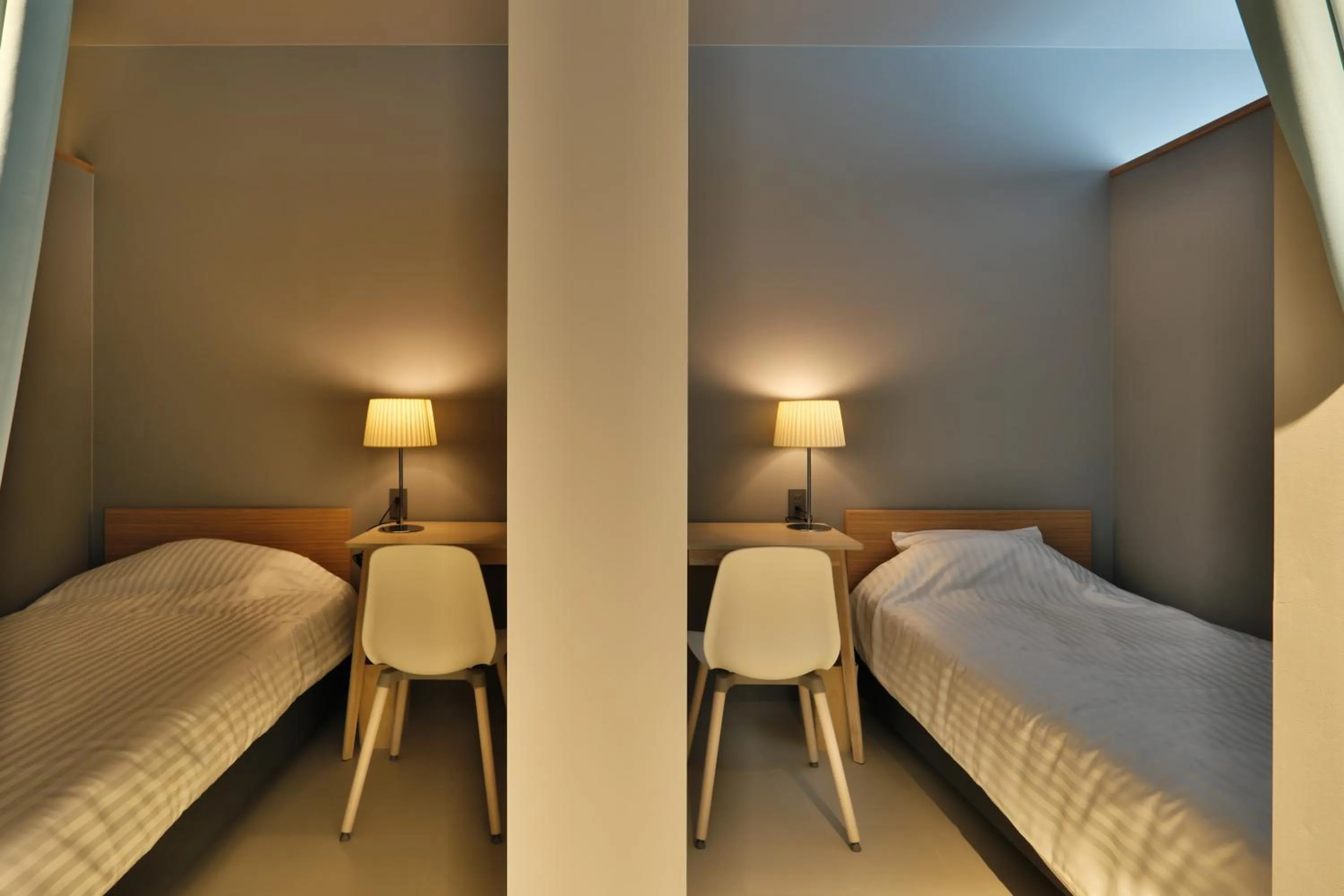 Single Bed in Dormitory Room in Shin Toji Hotel Lulud