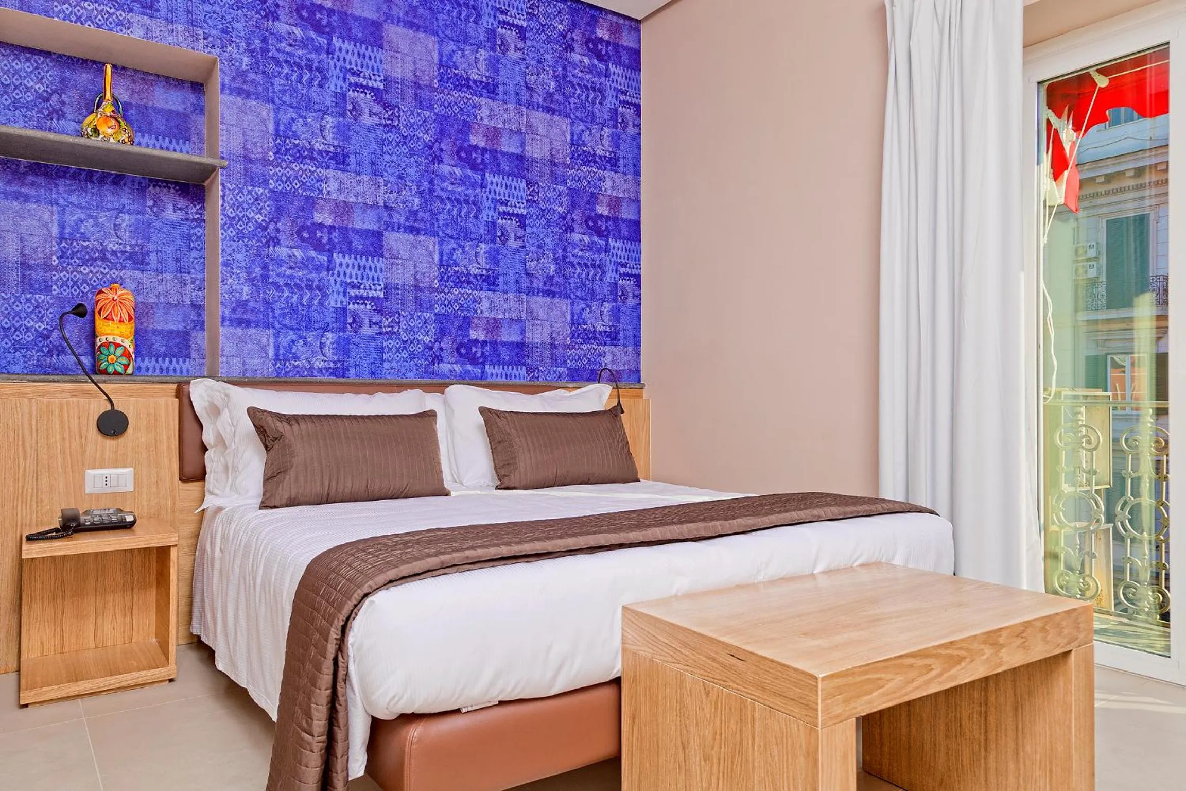 Bedroom, Bed in Airone Hotel