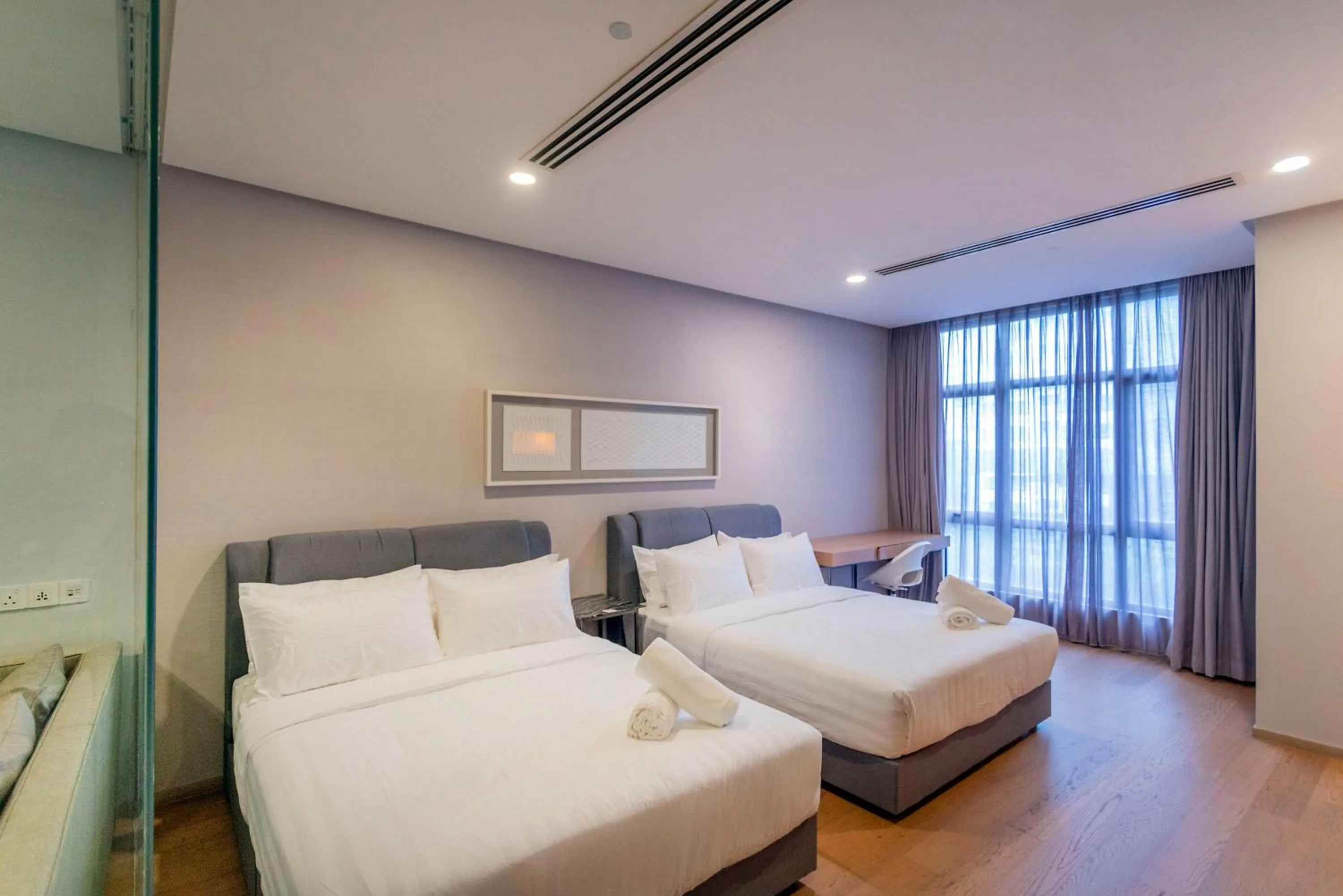 Bed in 188 Suites with Washer and Bathtub near KLCC Kula Lumpur
