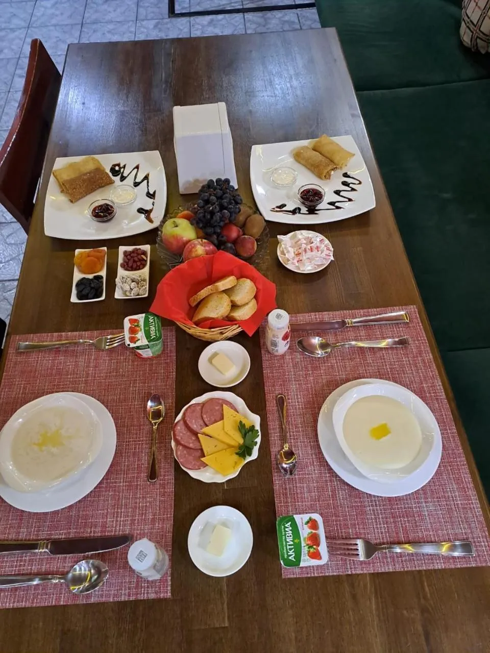 Breakfast in Orbita hotel Shymkent