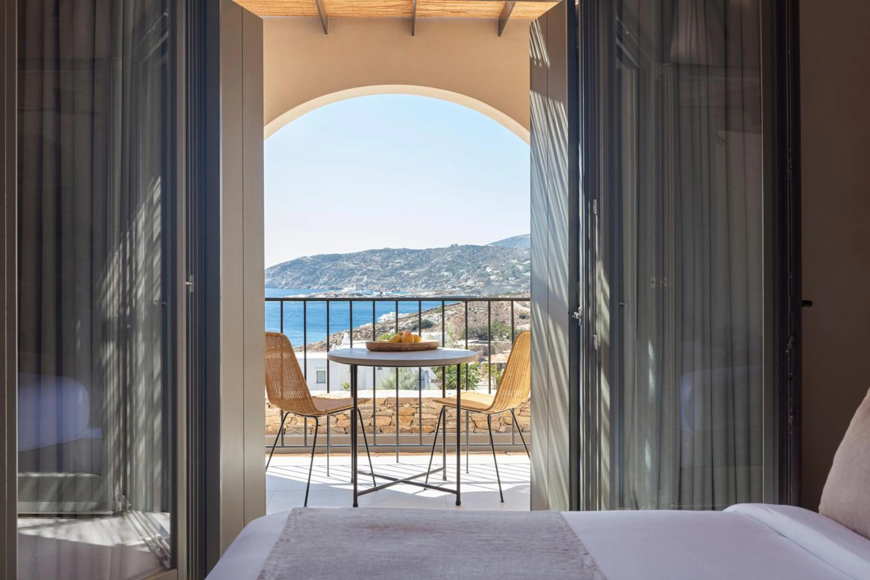 Balcony/Terrace, Bed in NOS Hotel & Villas