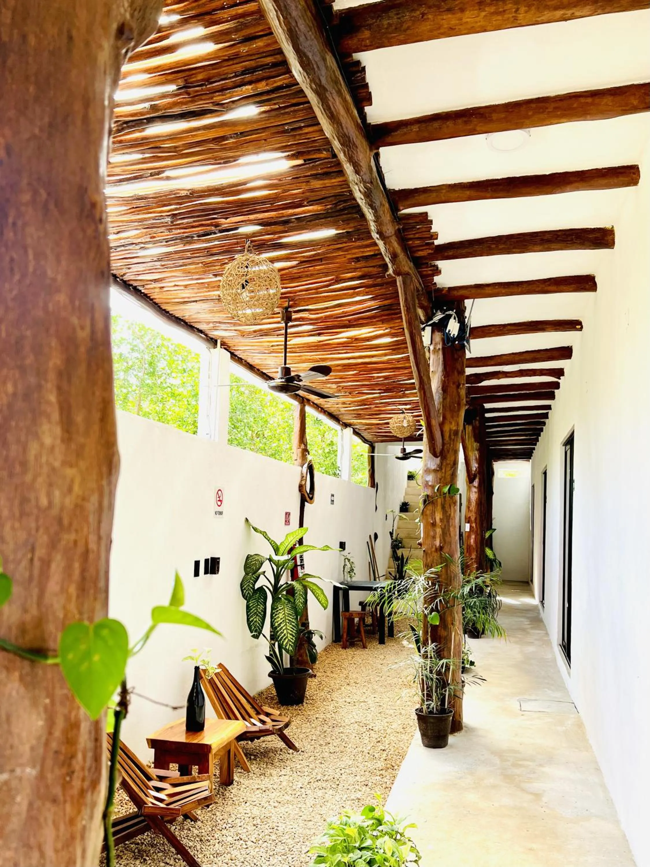 Facade/entrance in Casa Tekio Holbox By Kin Studios