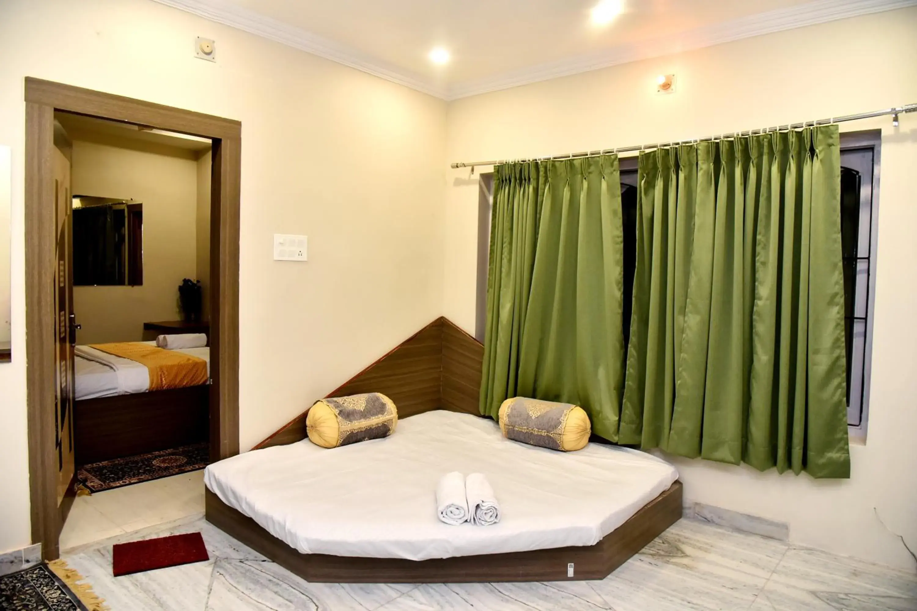 Living room, Bed in Bluebells Varanasi Living room, Bed in Bluebells Varanasi