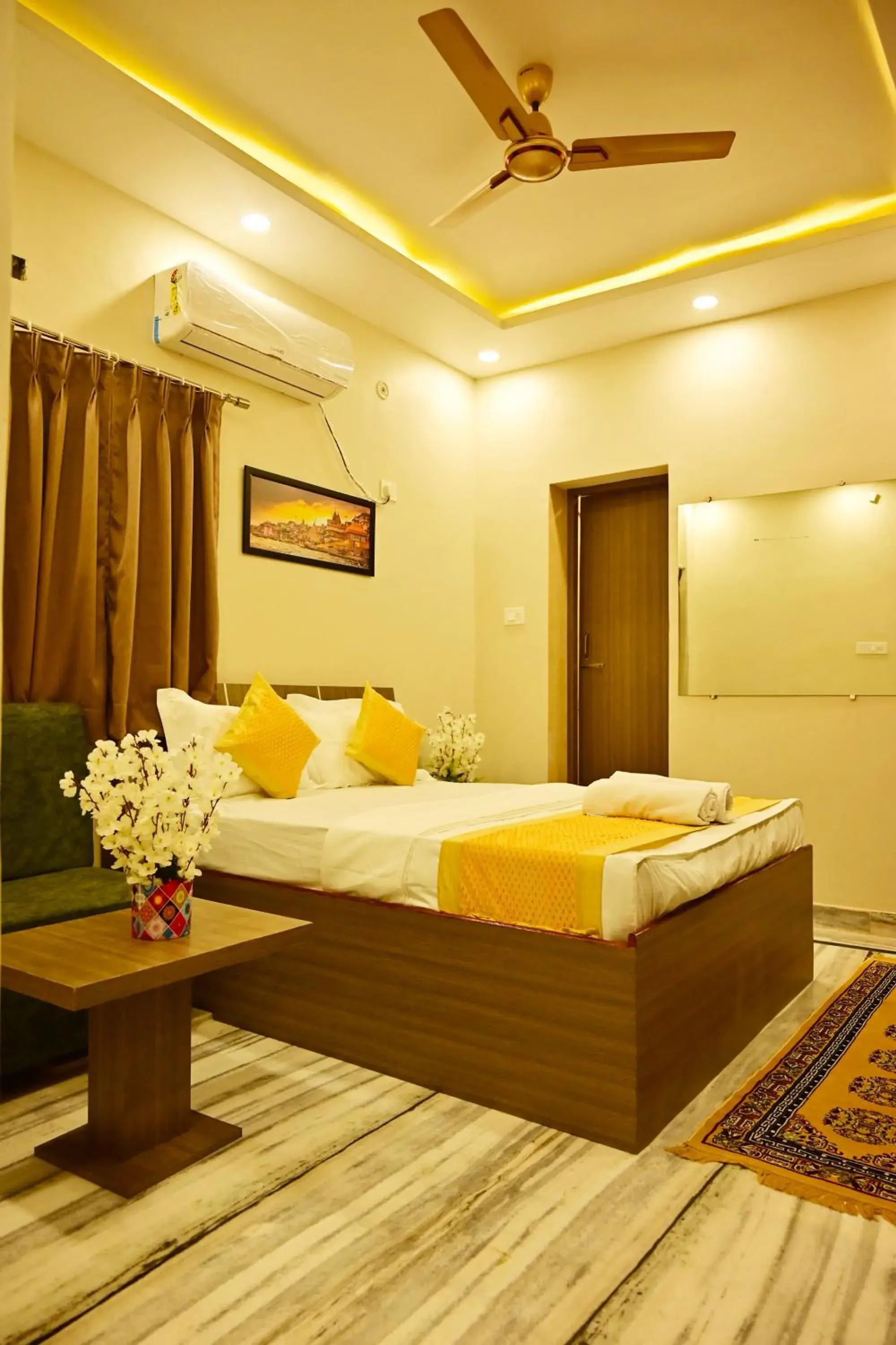 Bedroom, Bed in Bluebells Varanasi Bedroom, Bed in Bluebells Varanasi