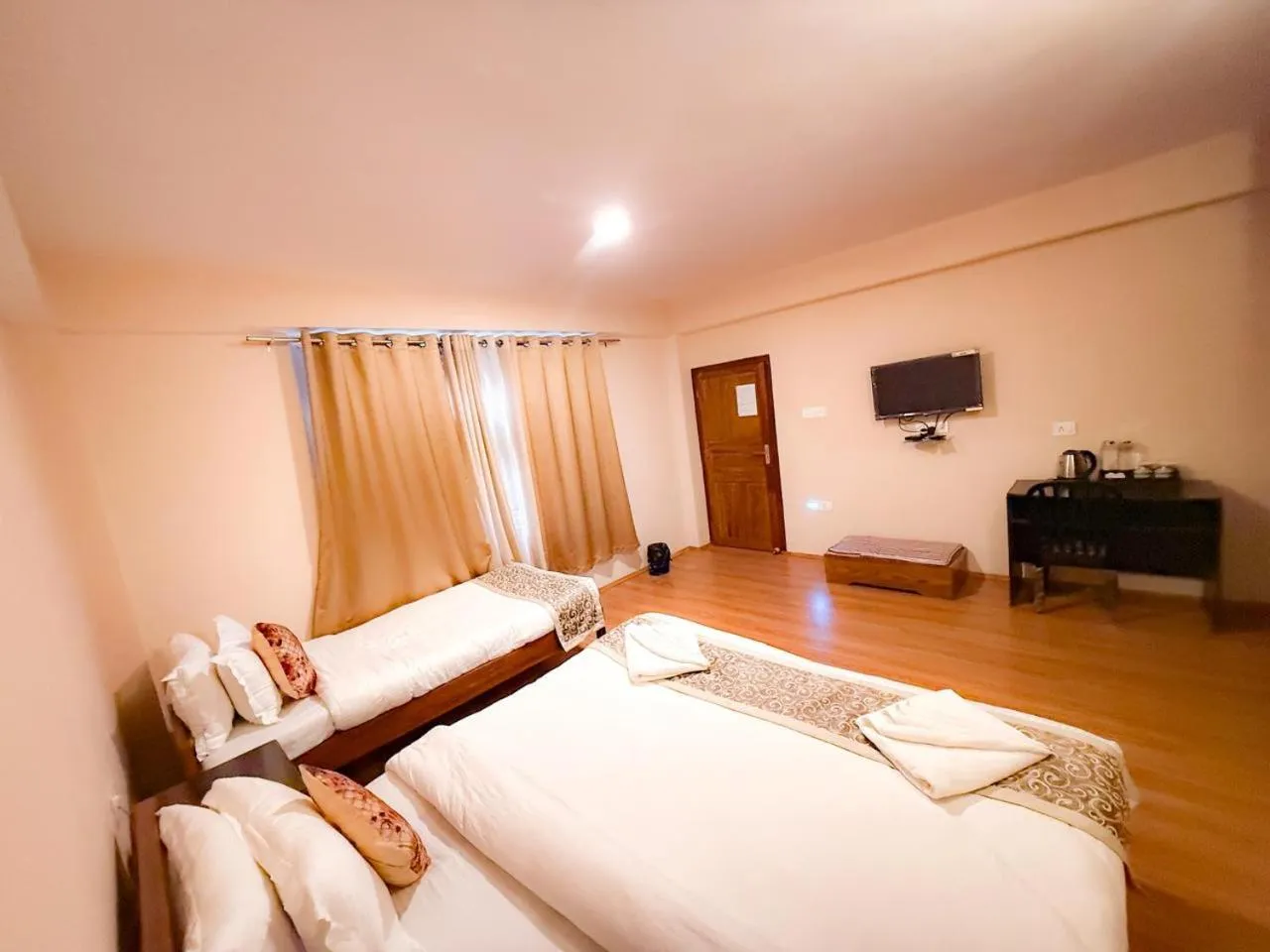 View (from property/room), Bed in Hotel Shambhala