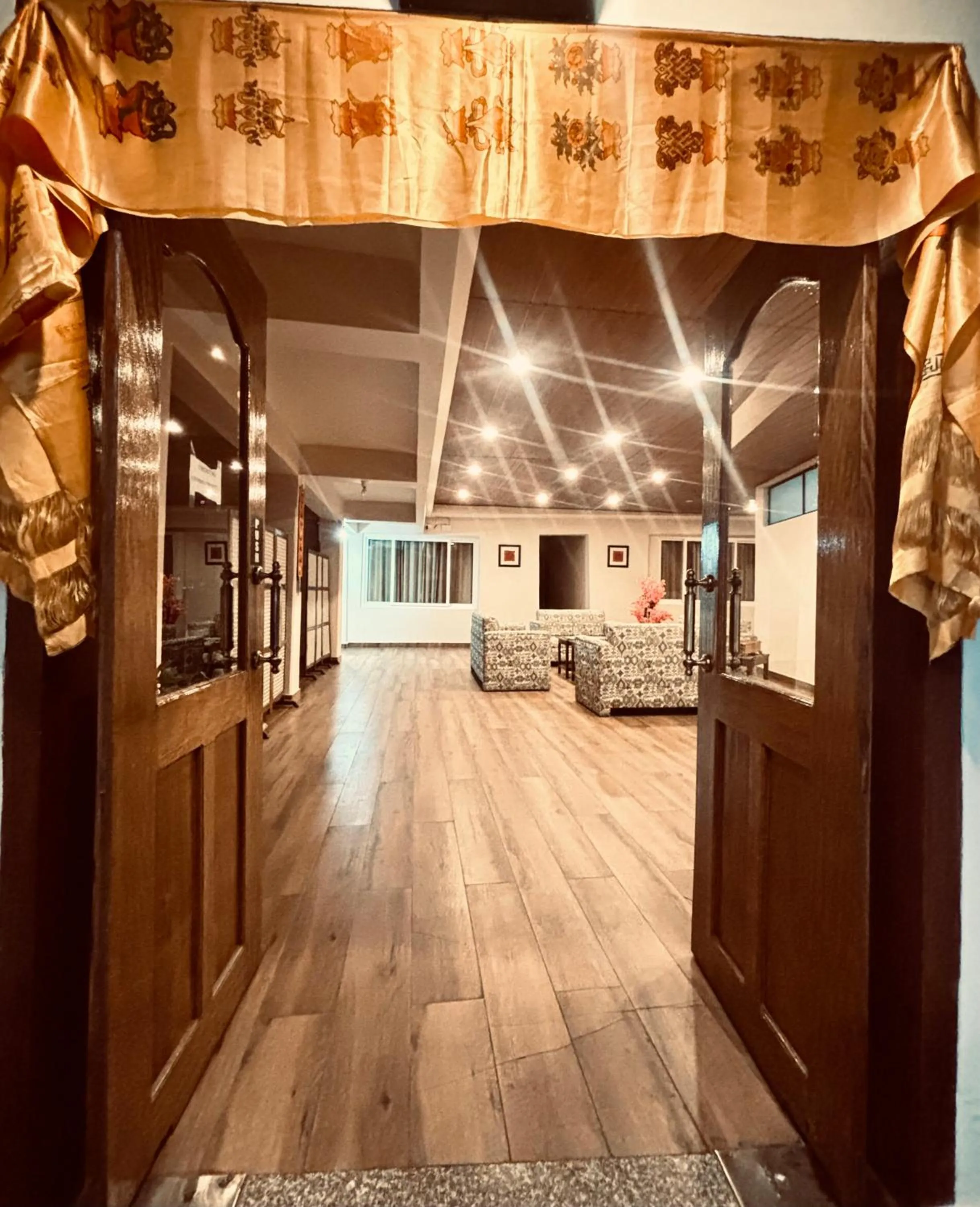 Lobby or reception, Bed in Hotel Shambhala