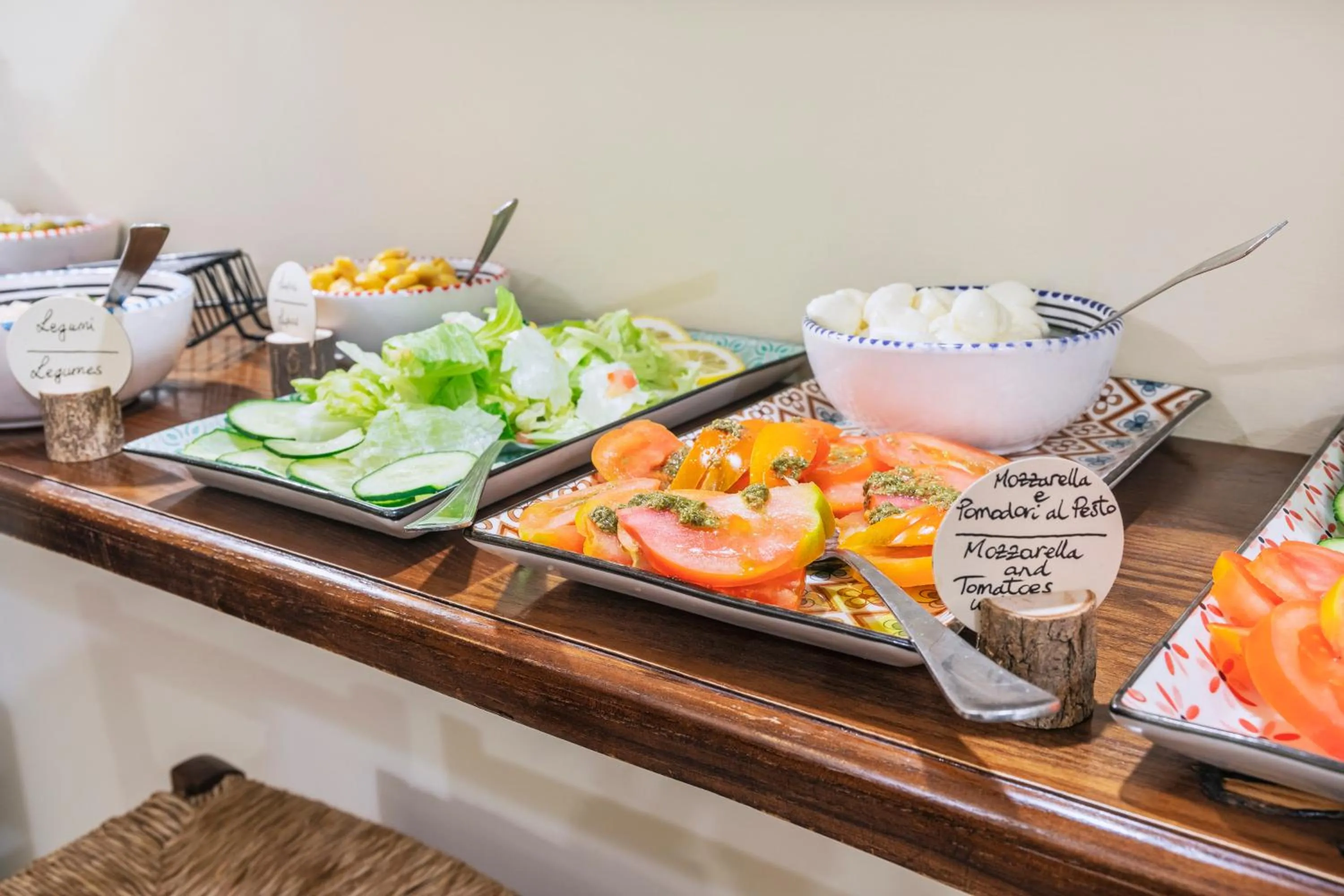 Continental breakfast in Hotel Il Convento