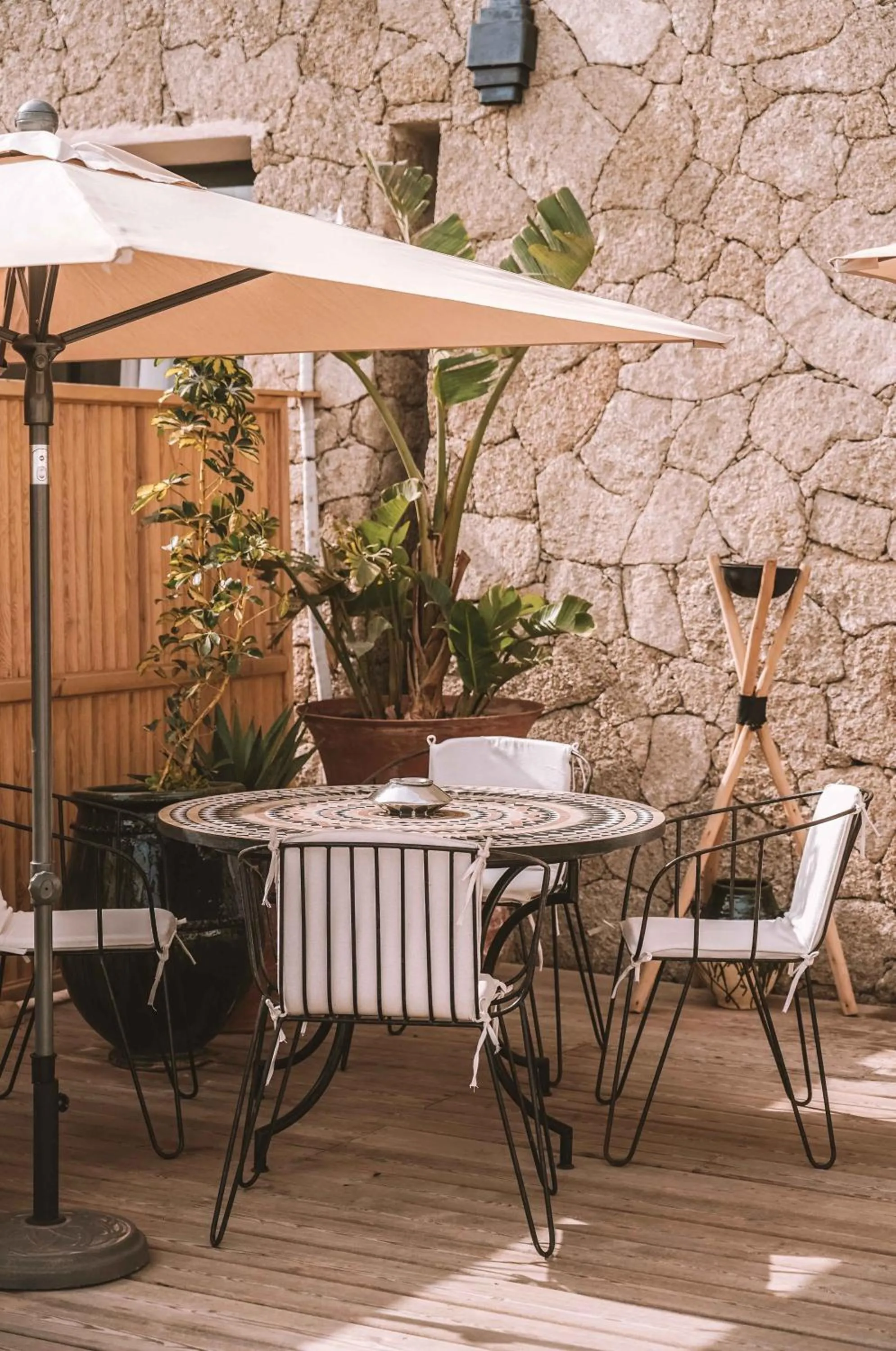 Patio in Hôtel Oasis Dakhla