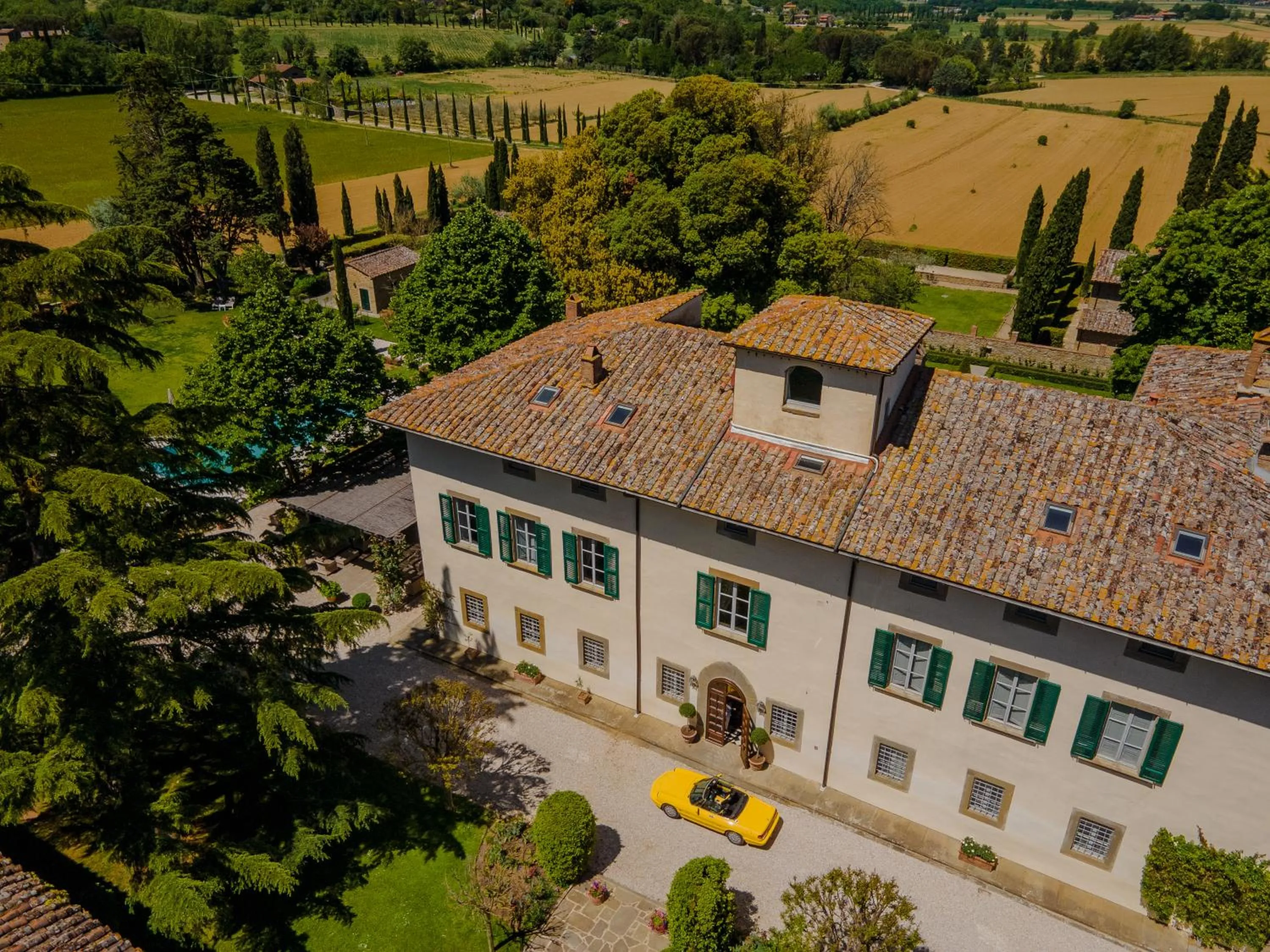 Bird's eye view in Villa di Piazzano - Small Luxury Hotels of the World