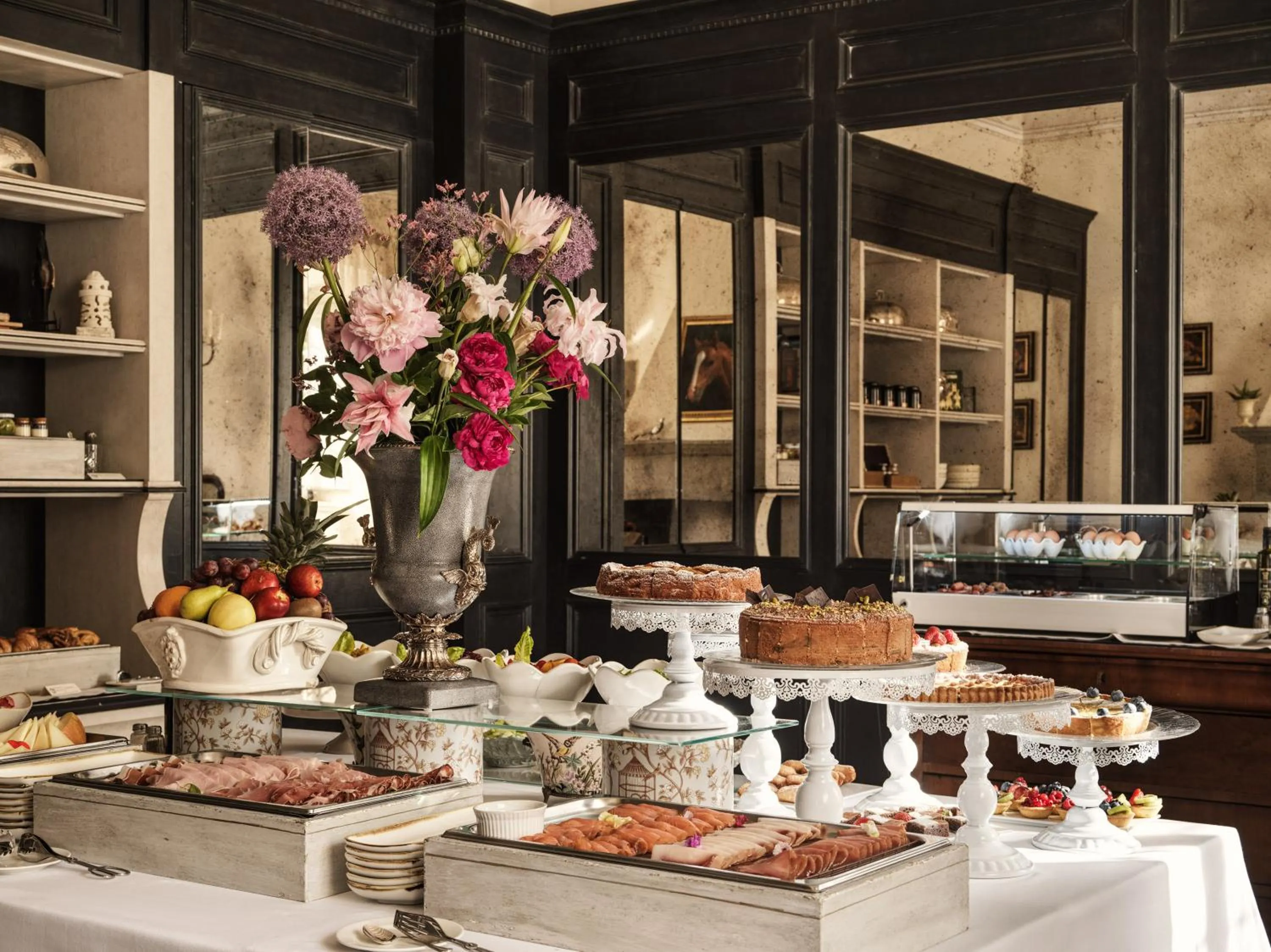 Buffet breakfast in Villa di Piazzano - Small Luxury Hotels of the World