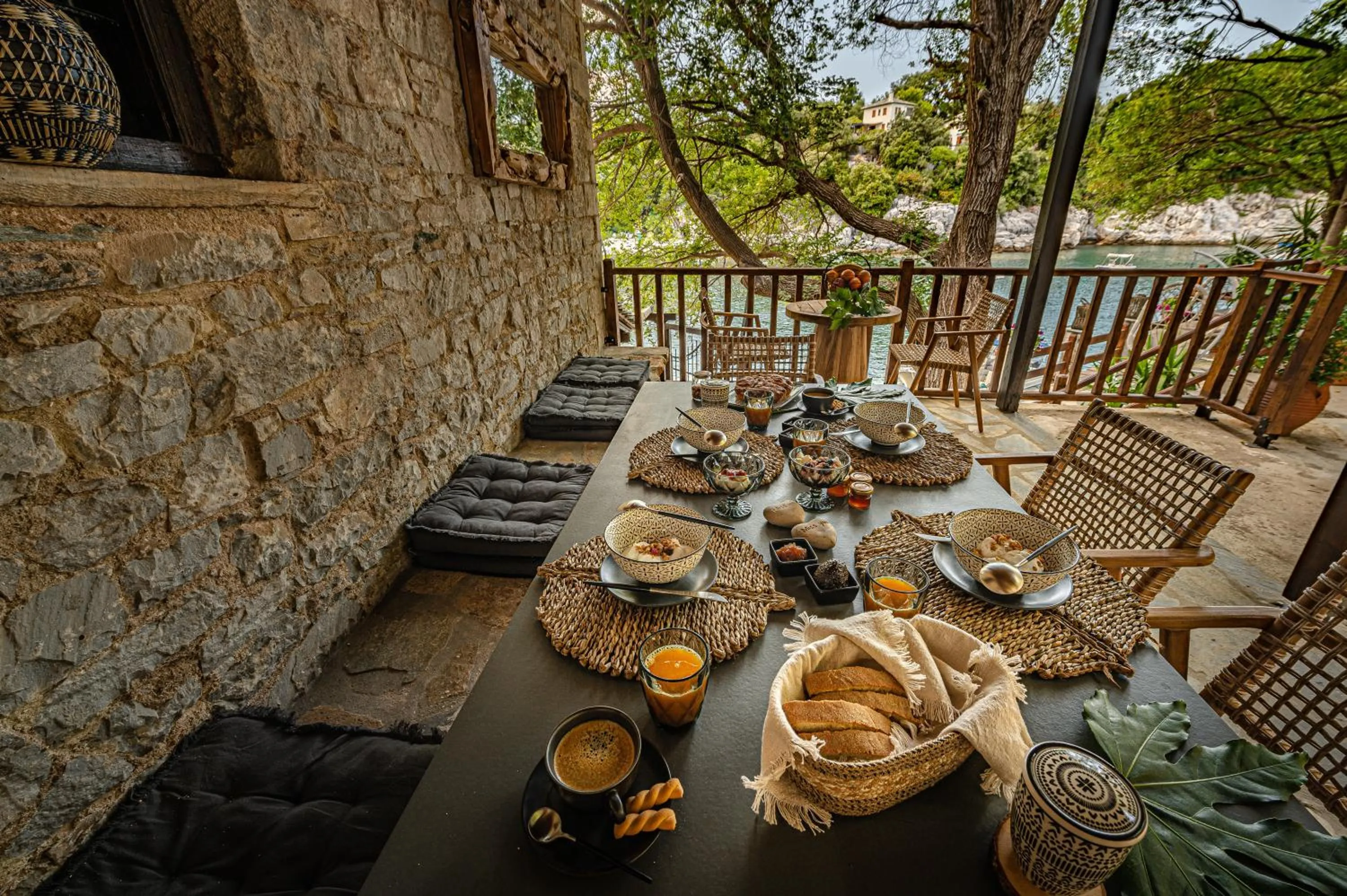 Dining area in Cleopatra's Miramare