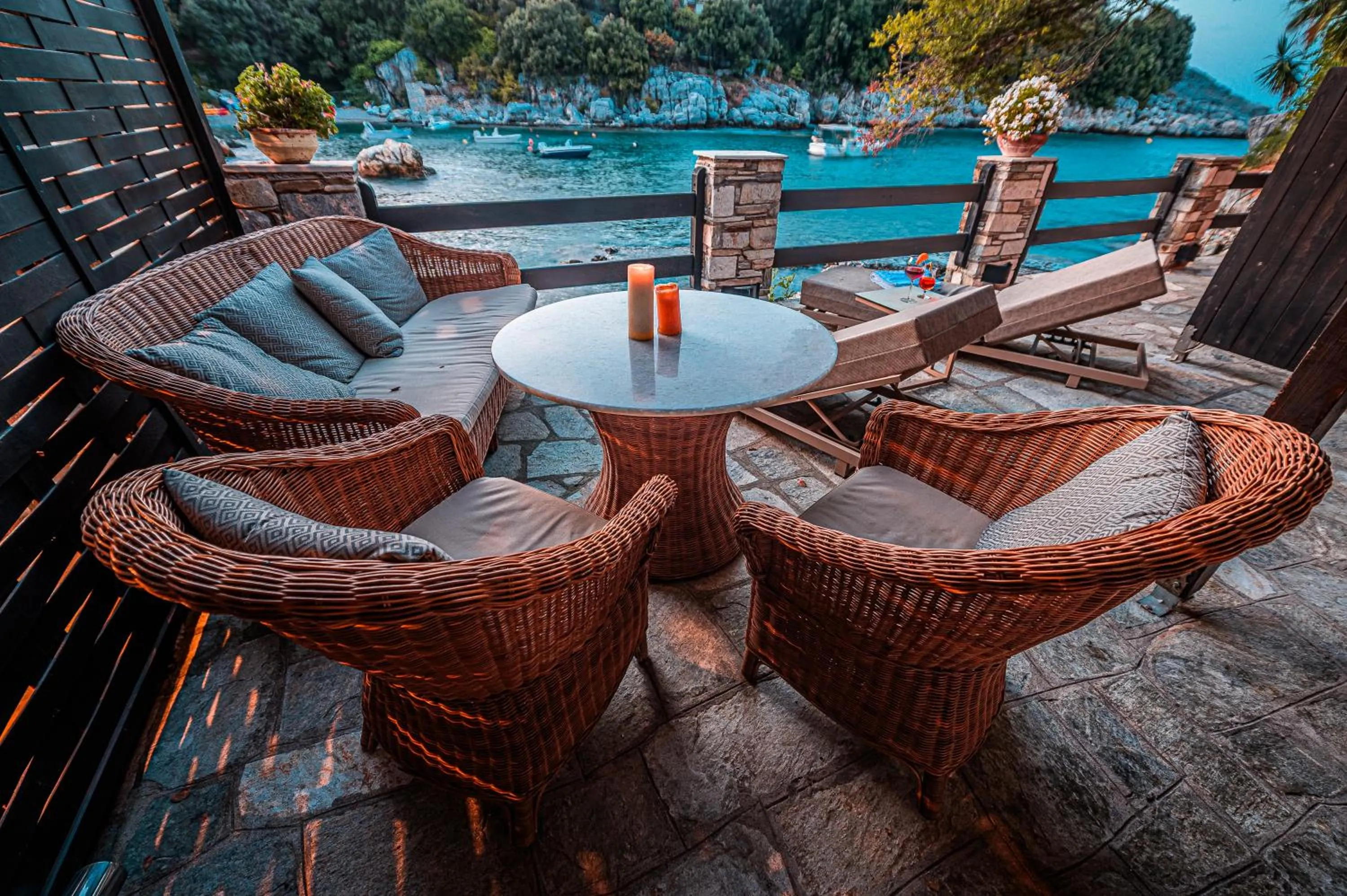 Seating area in Cleopatra's Miramare