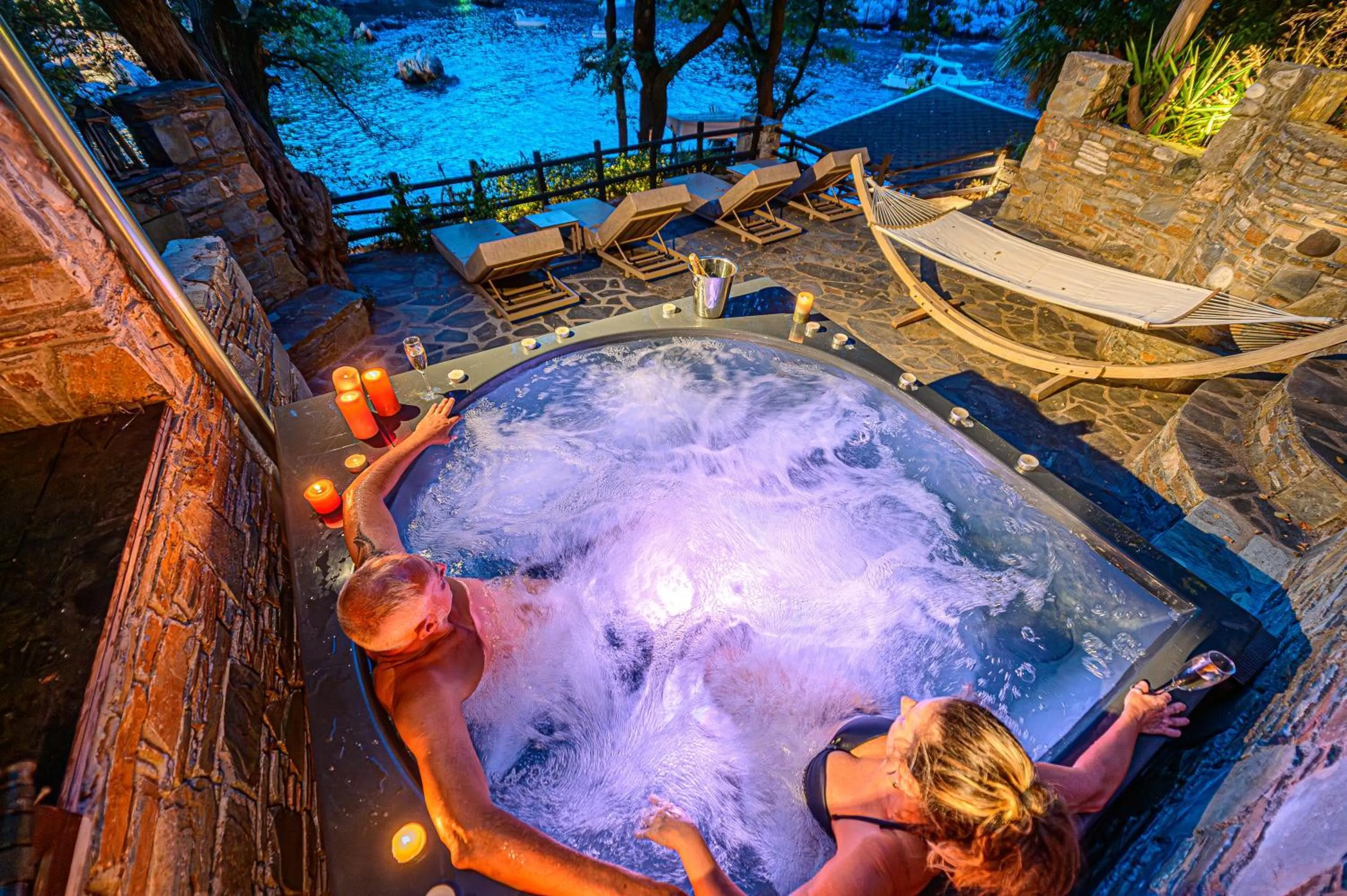 Hot Tub in Cleopatra's Miramare