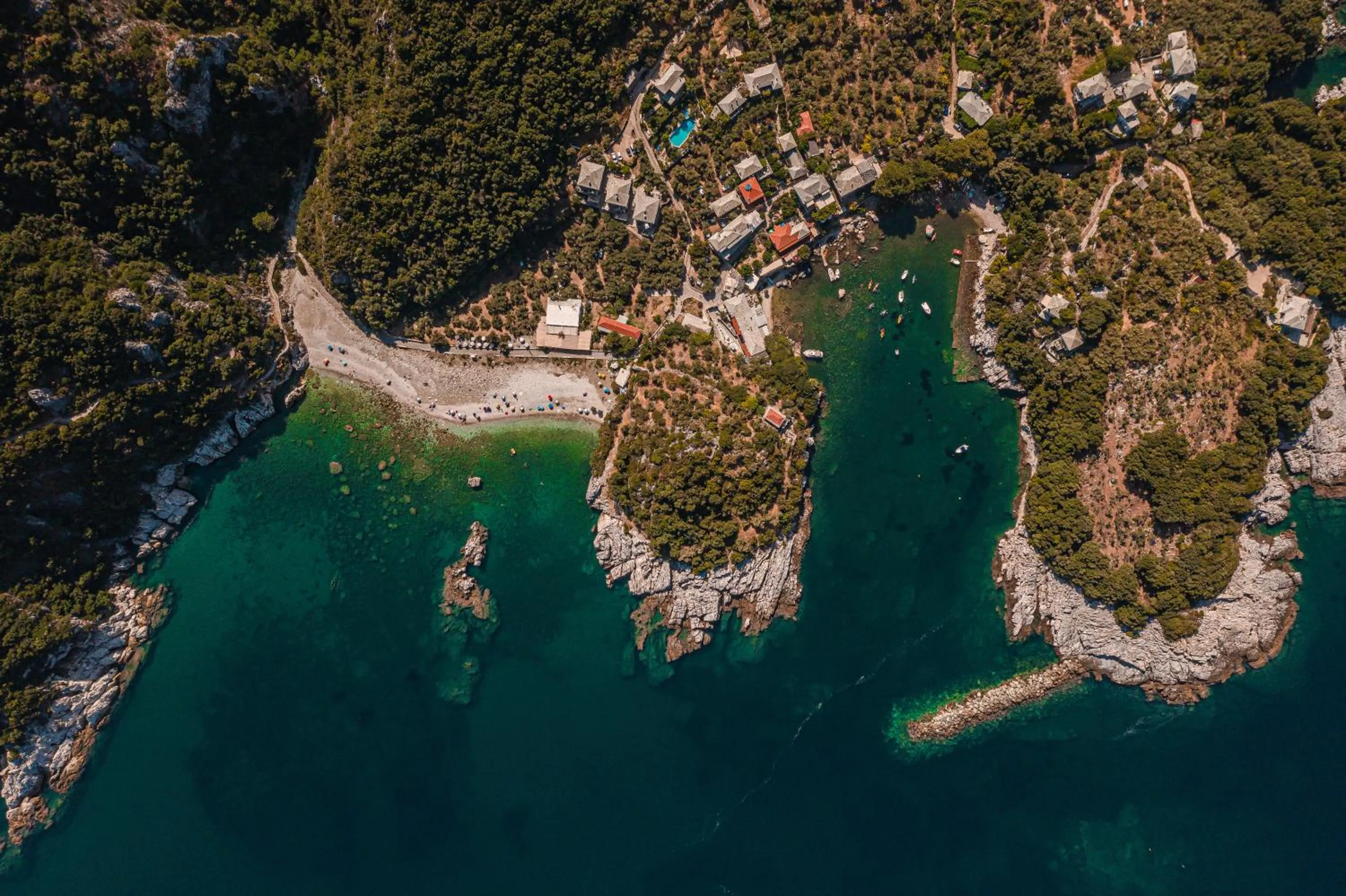 Bird's eye view in Cleopatra's Miramare