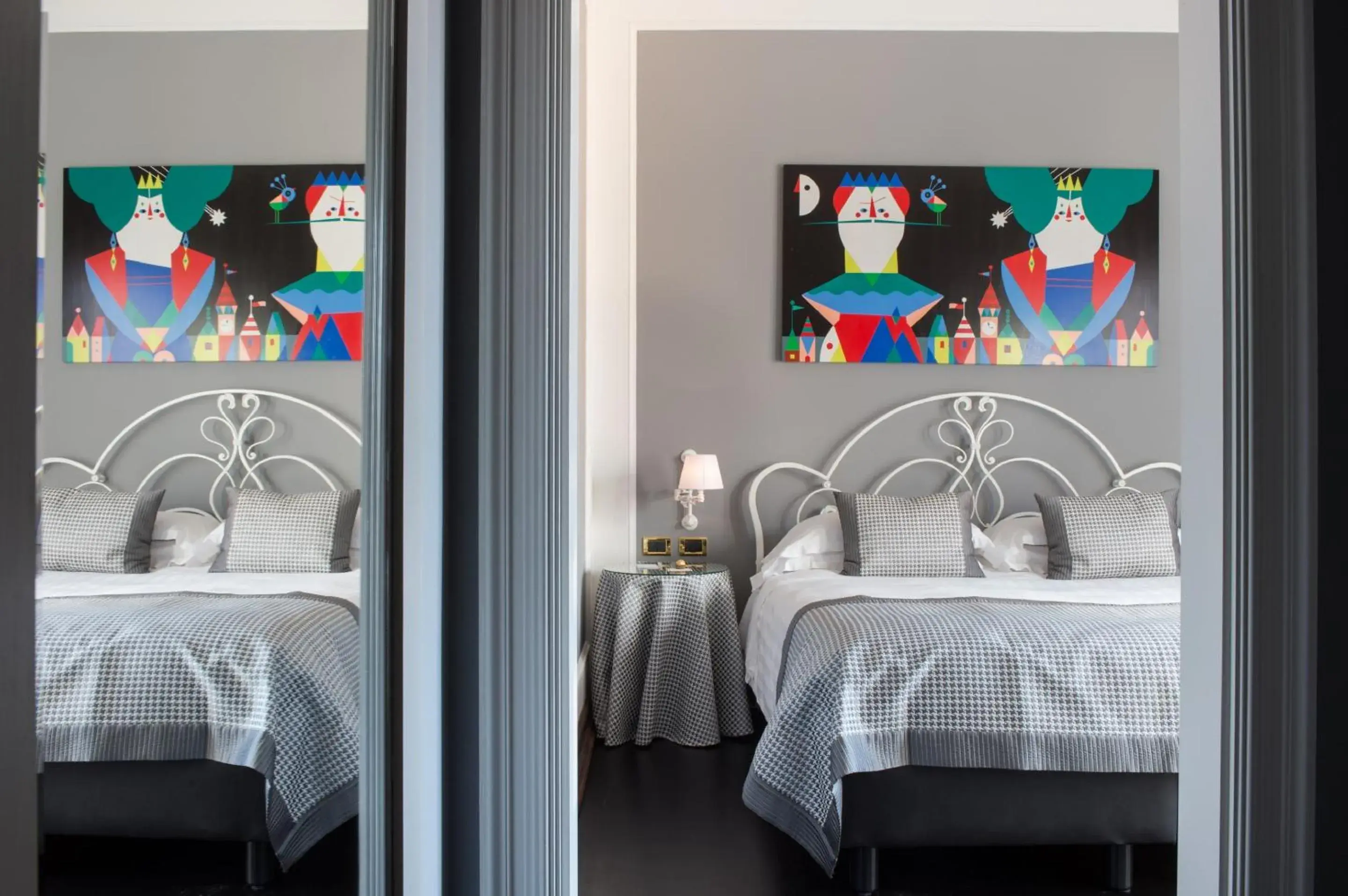 Bed in Art Hotel Orologio Bed in Art Hotel Orologio