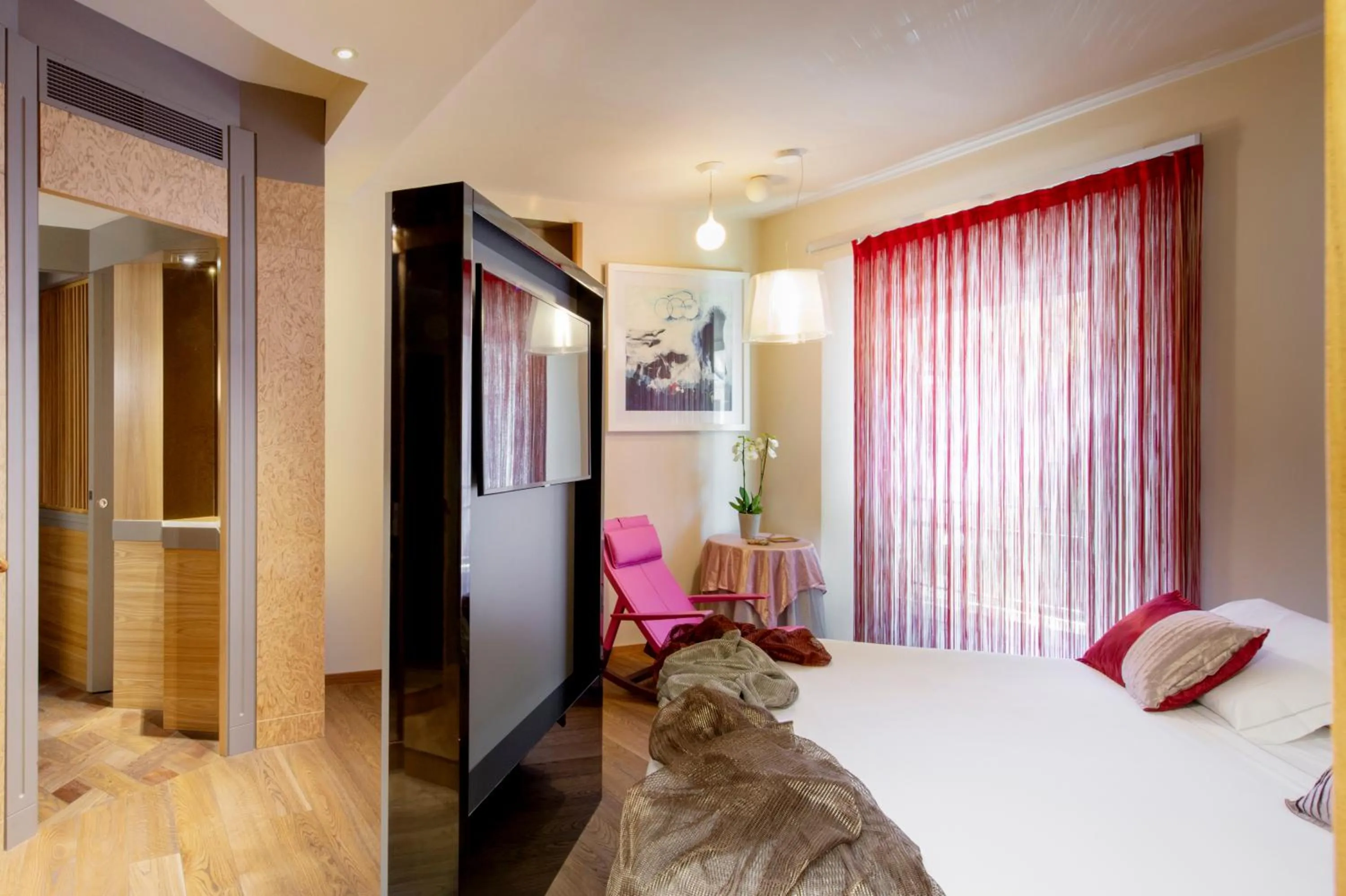Bedroom, Bed in Art Hotel Orologio