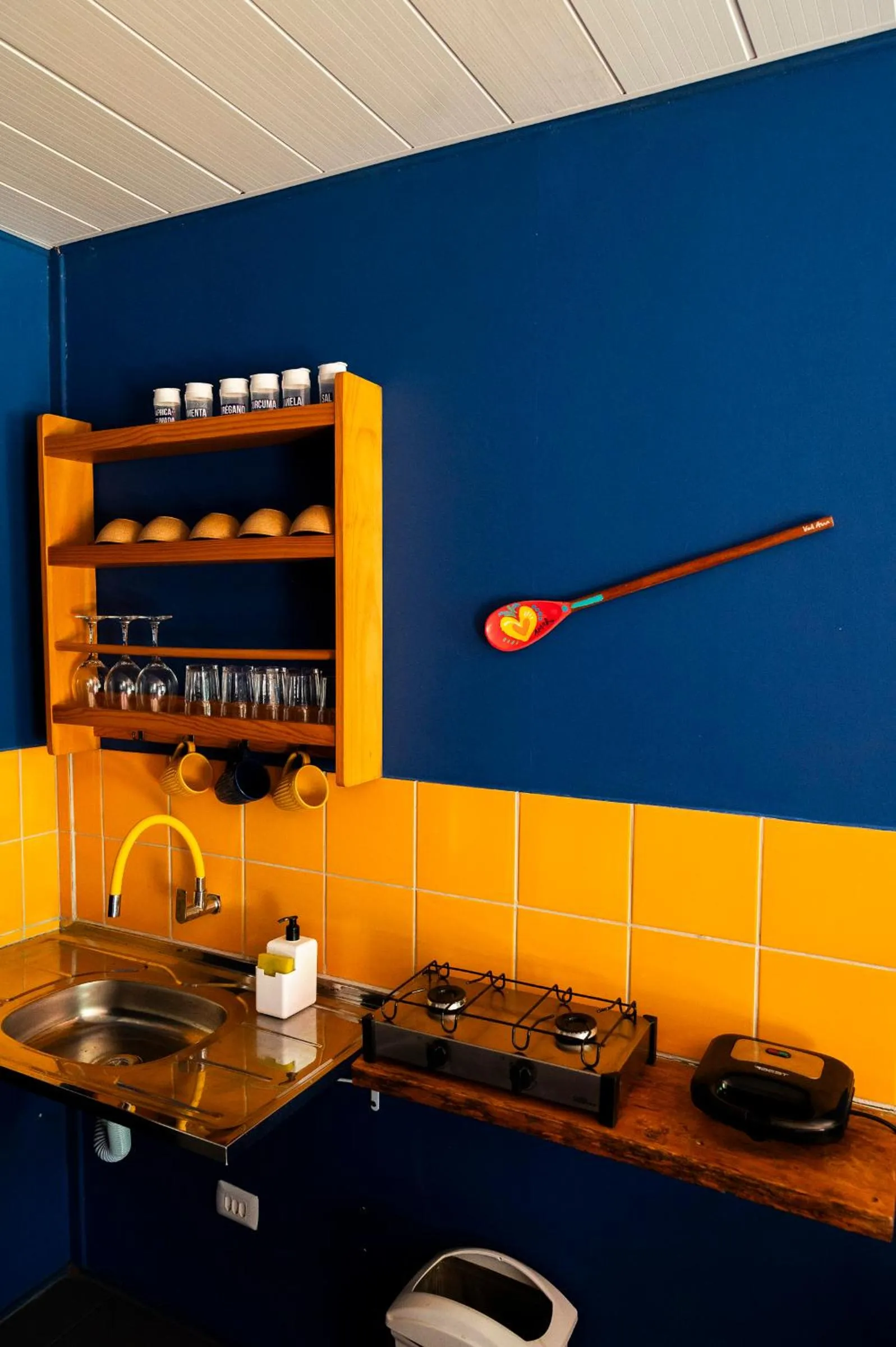 Kitchen or kitchenette in Pousada Estrela Cordel