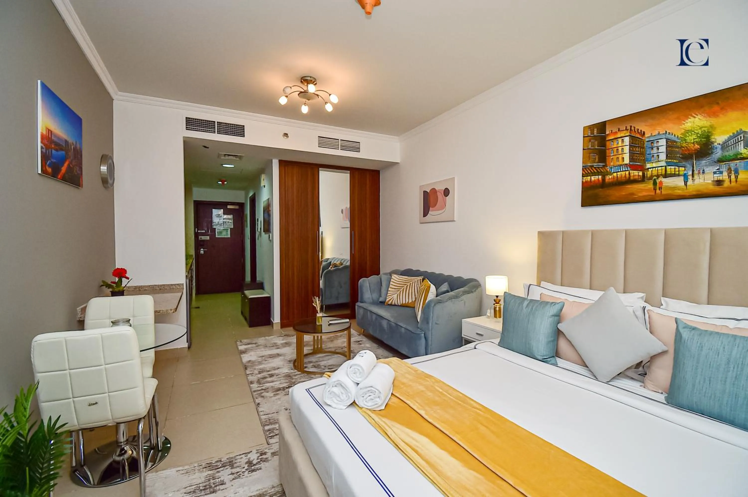 Bed in Luxury Escapes - Cozy Studio - Goldcrest Executives JLT