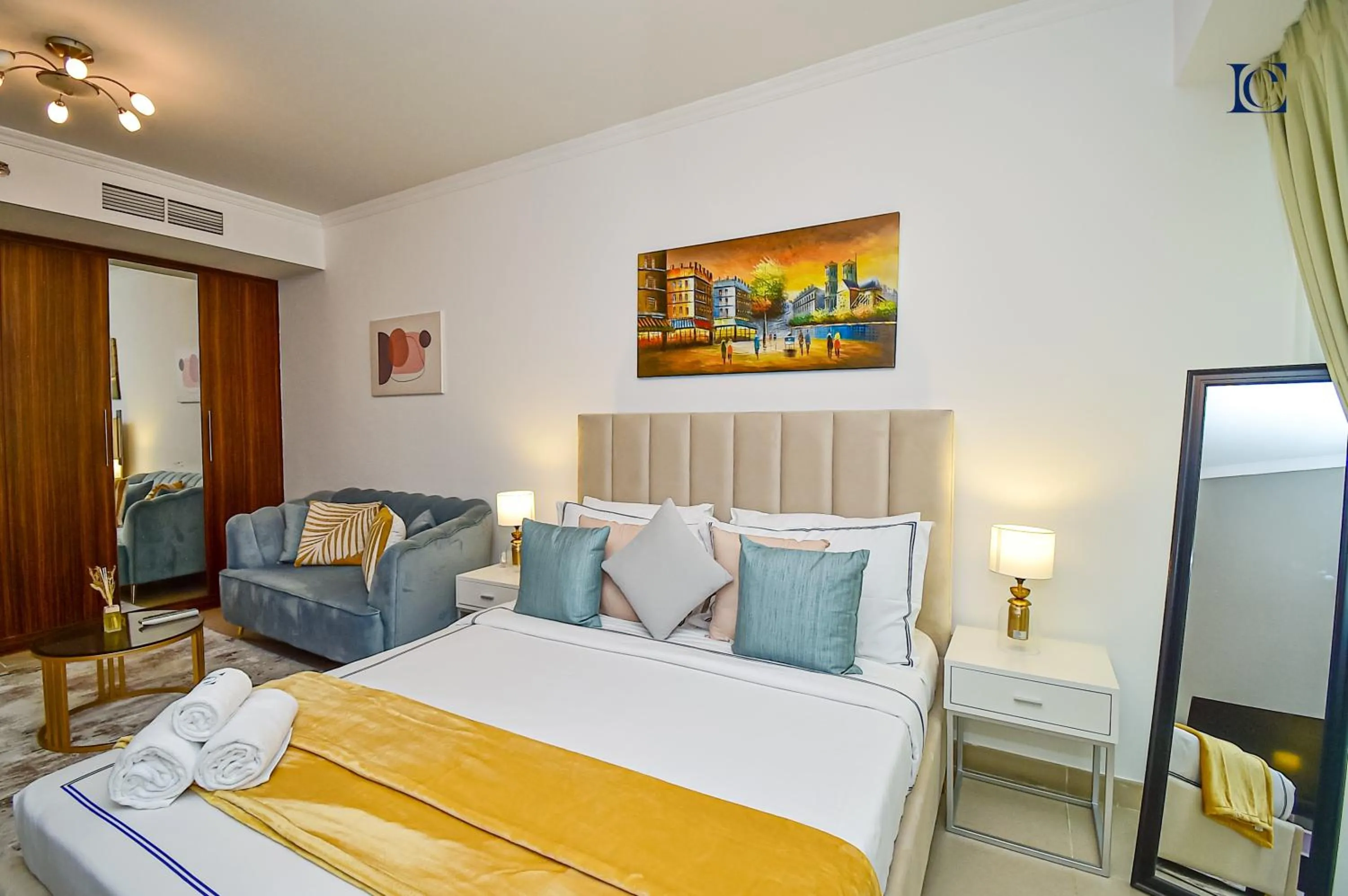 Bed in Luxury Escapes - Cozy Studio - Goldcrest Executives JLT