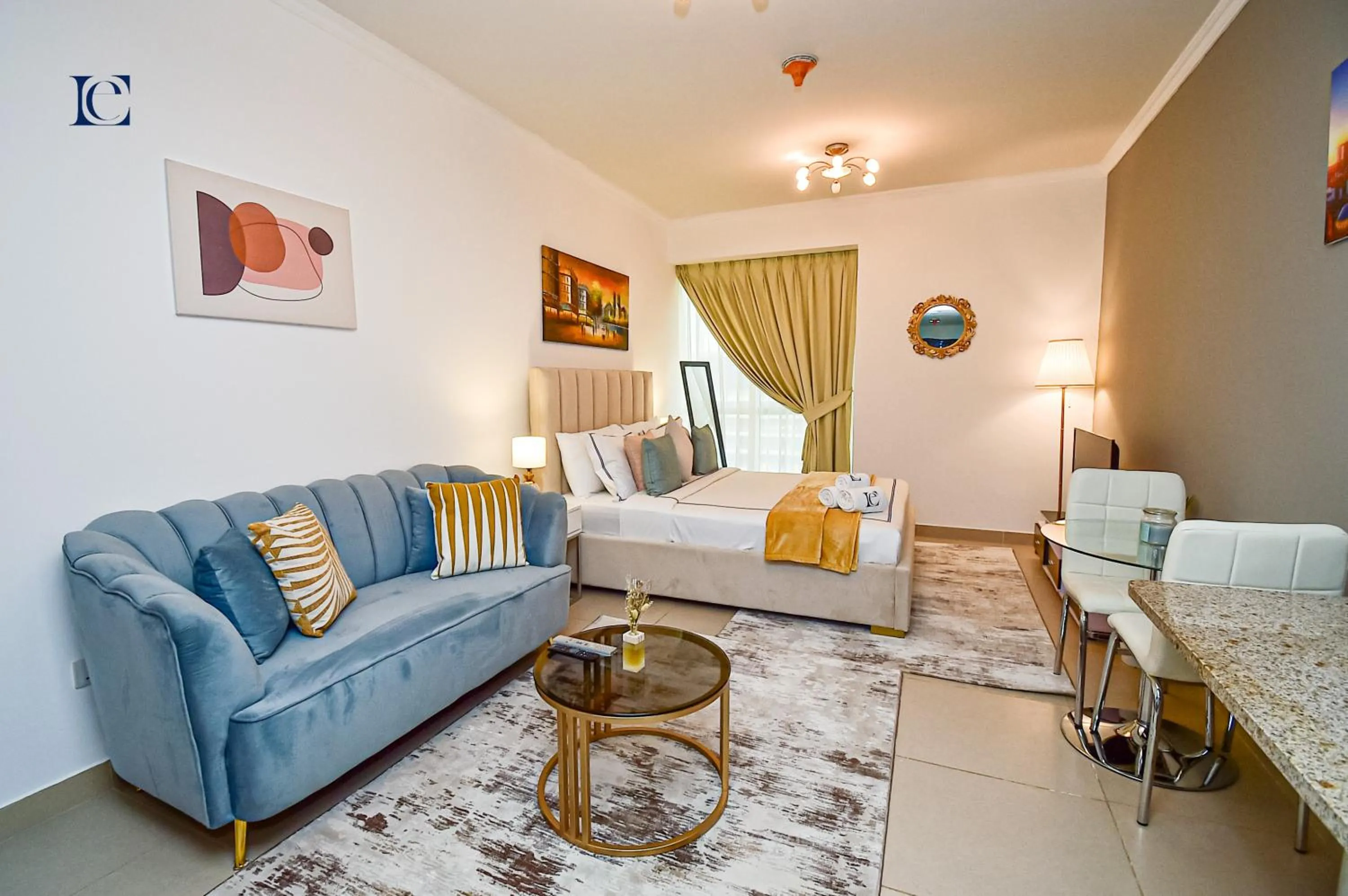 Living room in Luxury Escapes - Cozy Studio - Goldcrest Executives JLT