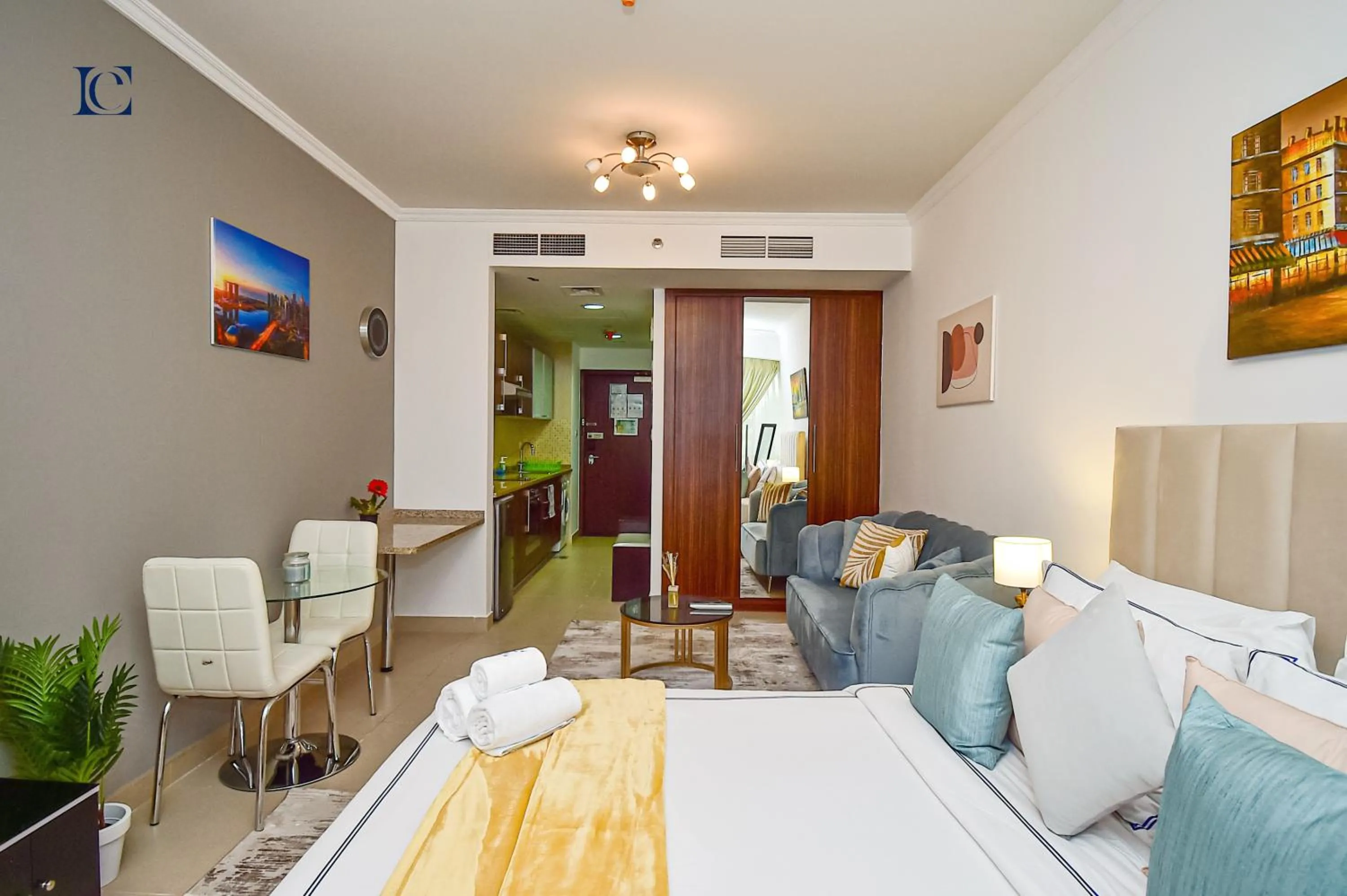 Living room in Luxury Escapes - Cozy Studio - Goldcrest Executives JLT