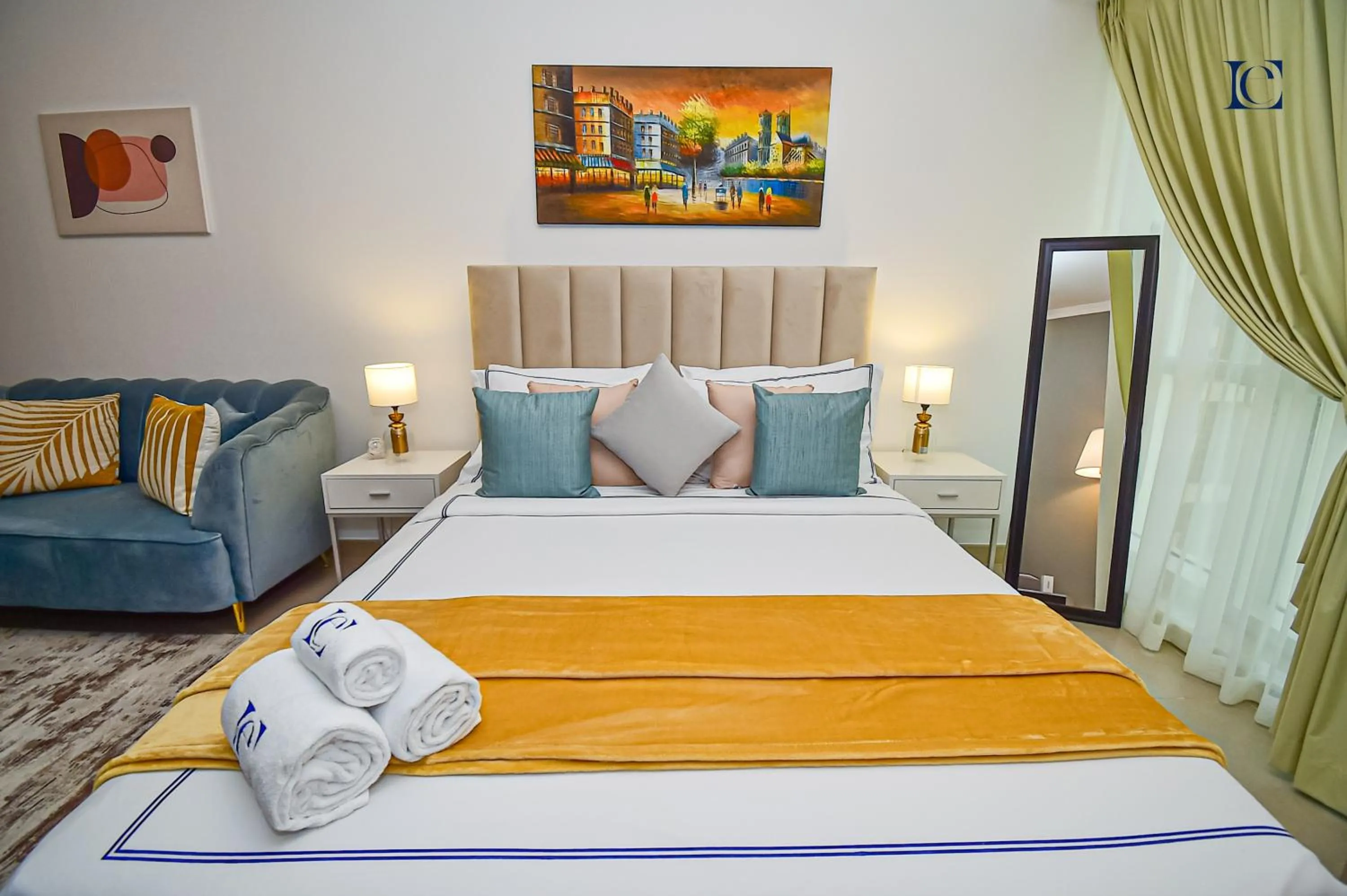 Bed in Luxury Escapes - Cozy Studio - Goldcrest Executives JLT