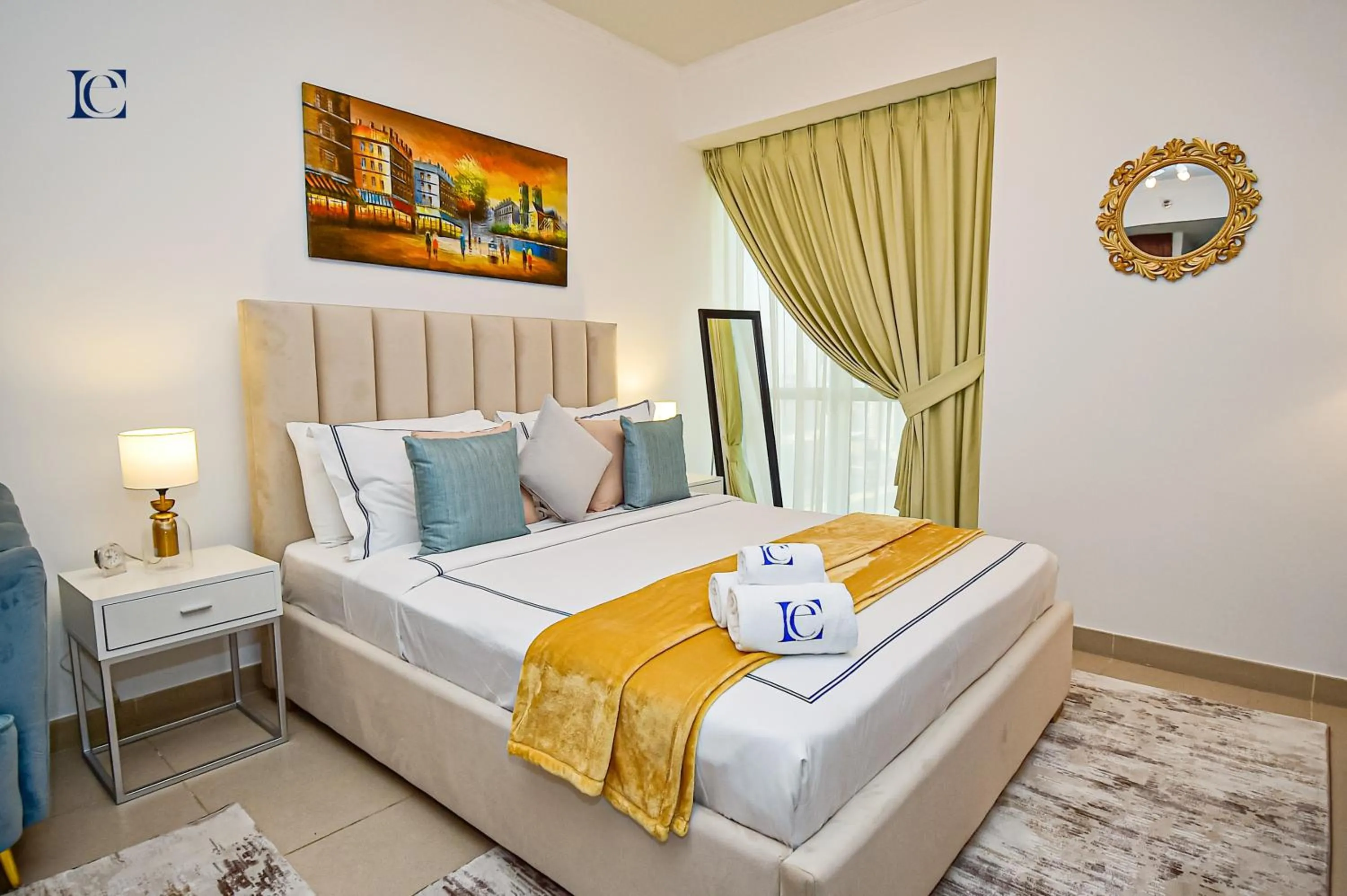 Bed in Luxury Escapes - Cozy Studio - Goldcrest Executives JLT