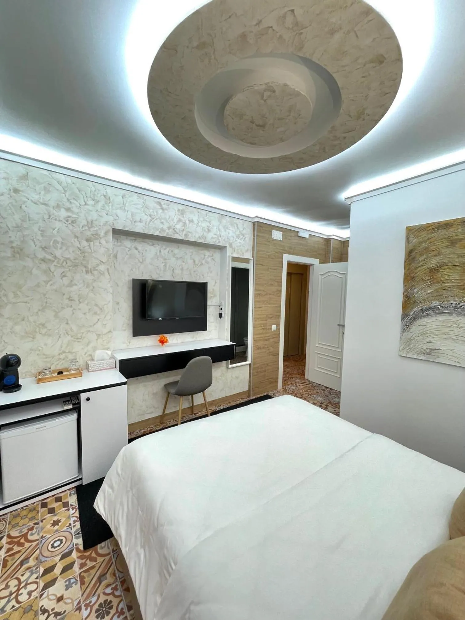 Bed in Galeon Boutique Hotel