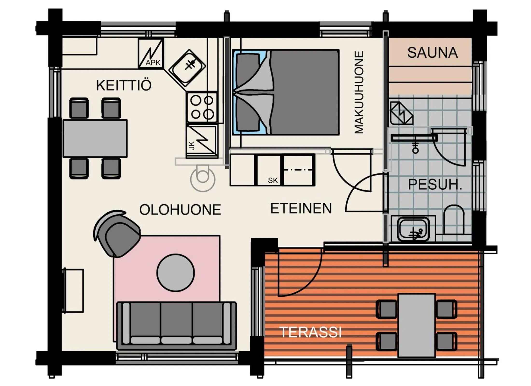 Floor plan in Break Sokos Hotel Tykkimäki Resort