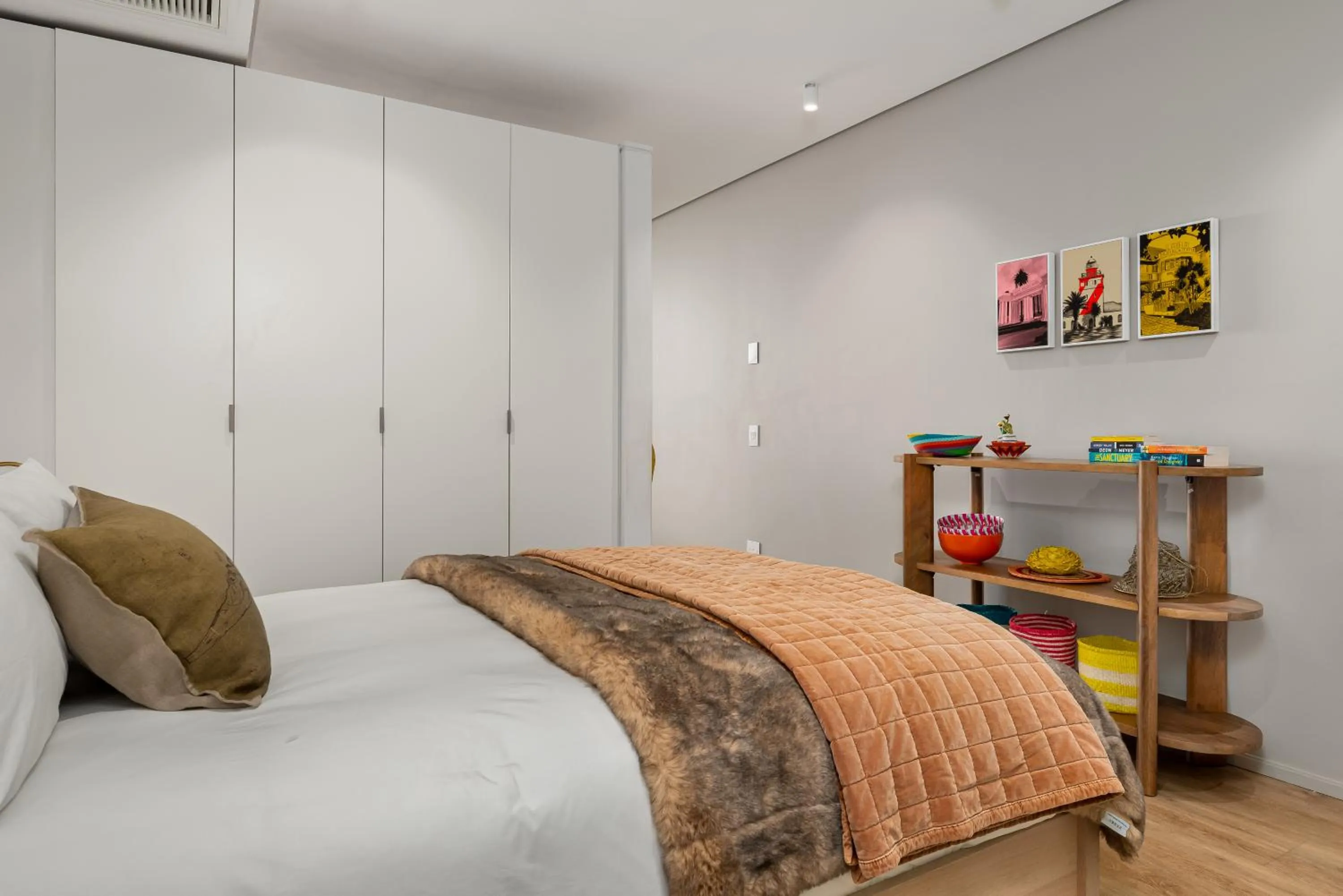 Bed in 117 on Strand Luxury Apartments