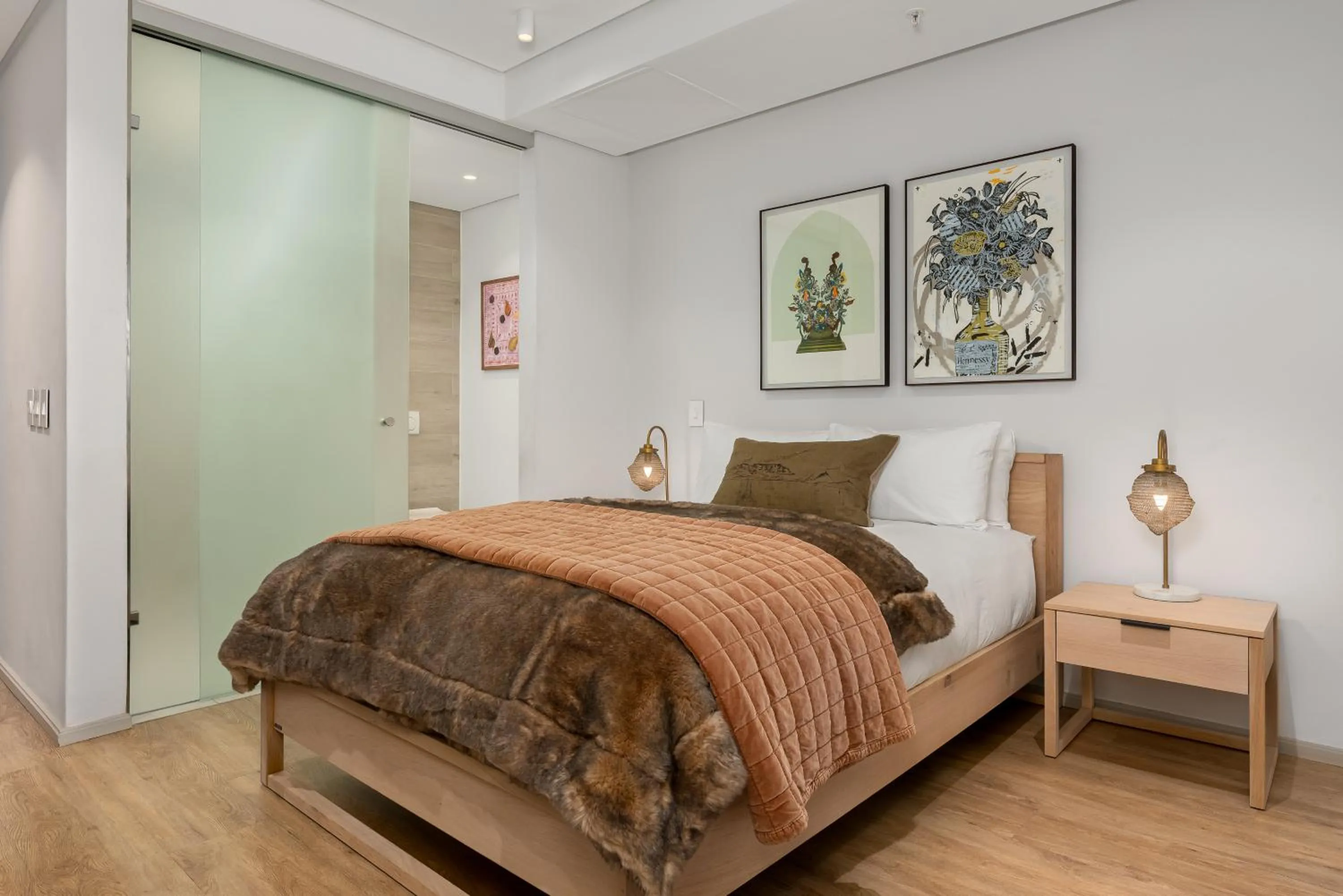 Bed in 117 on Strand Luxury Apartments