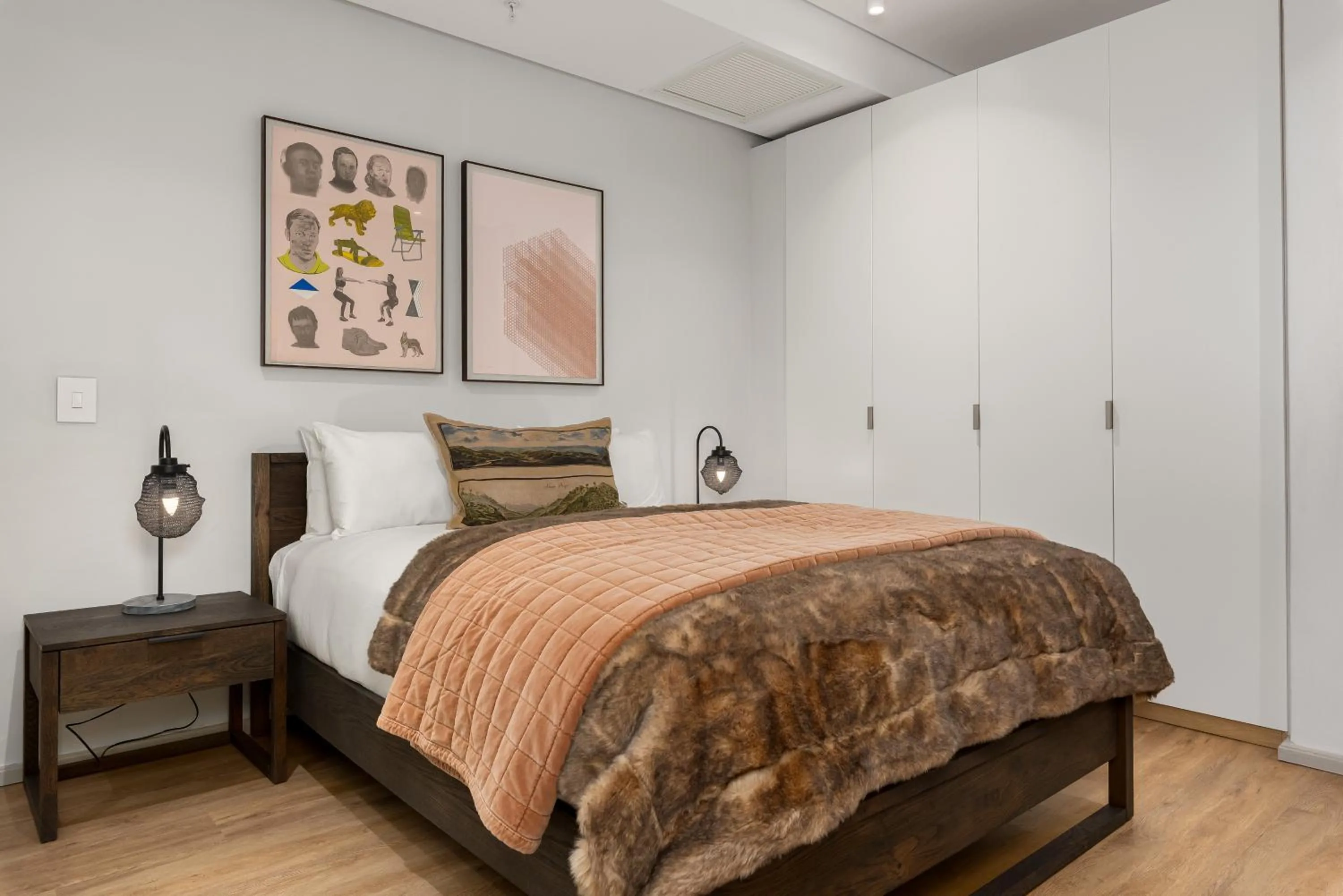 Bed in 117 on Strand Luxury Apartments