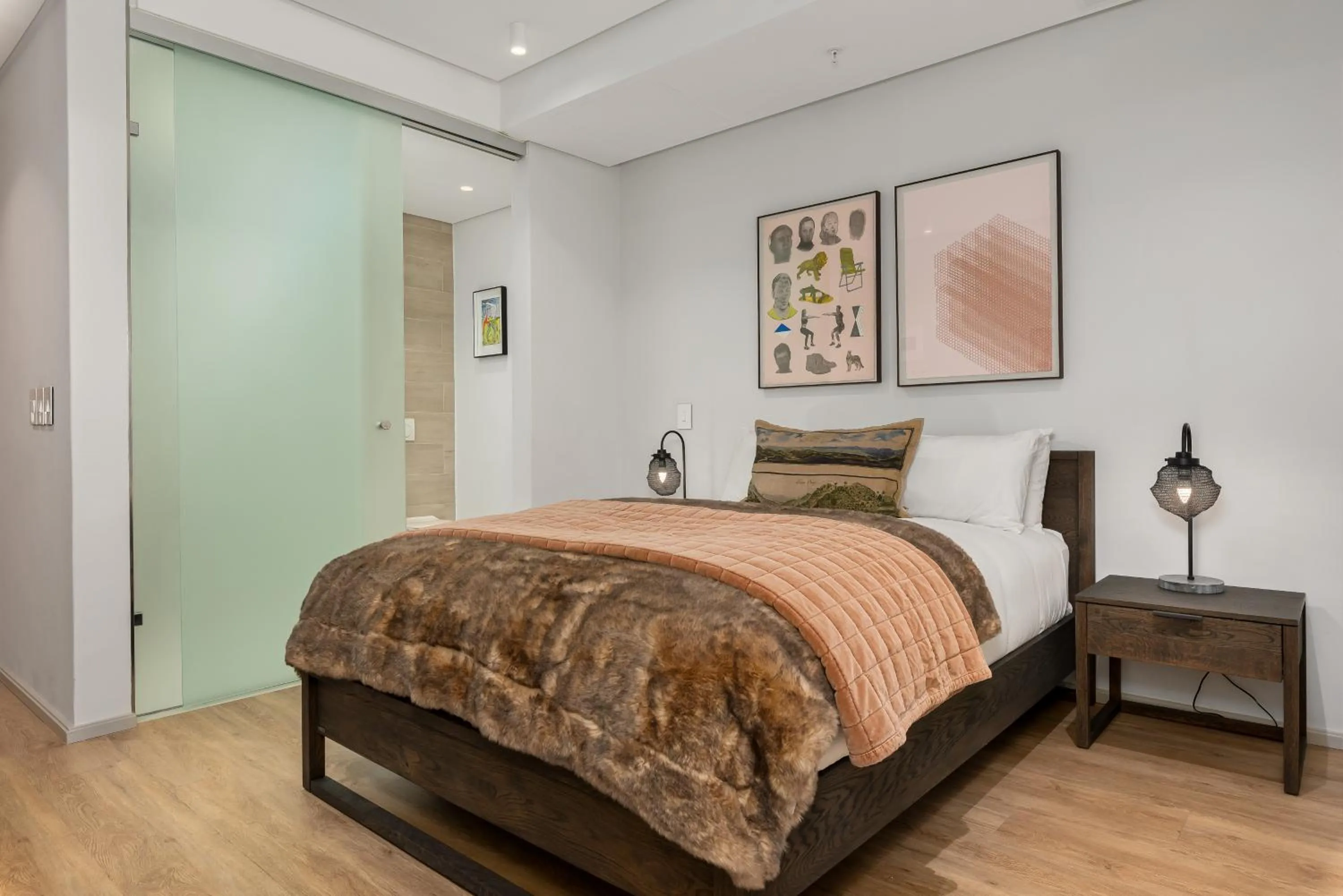 Bed in 117 on Strand Luxury Apartments