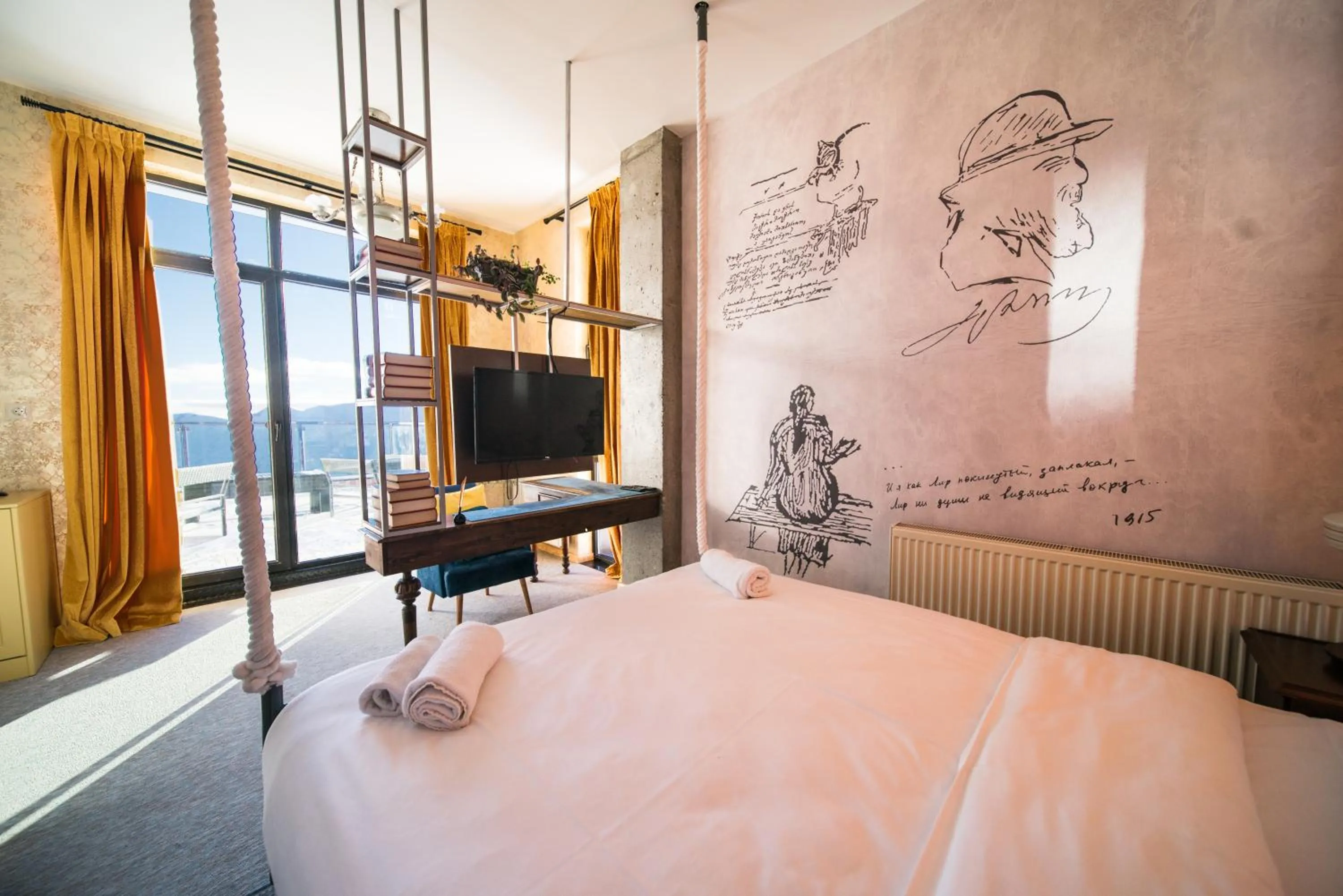 TV and multimedia, Bed in Ati Ambavi Botique Hotel Gudauri