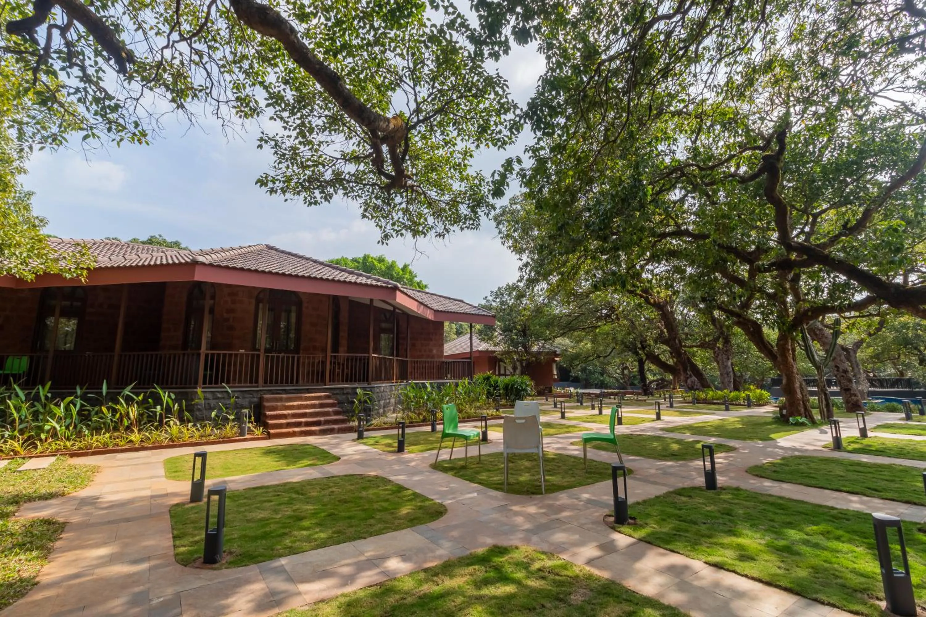 Property building in R R Heritage Resort Pure Vegetarian