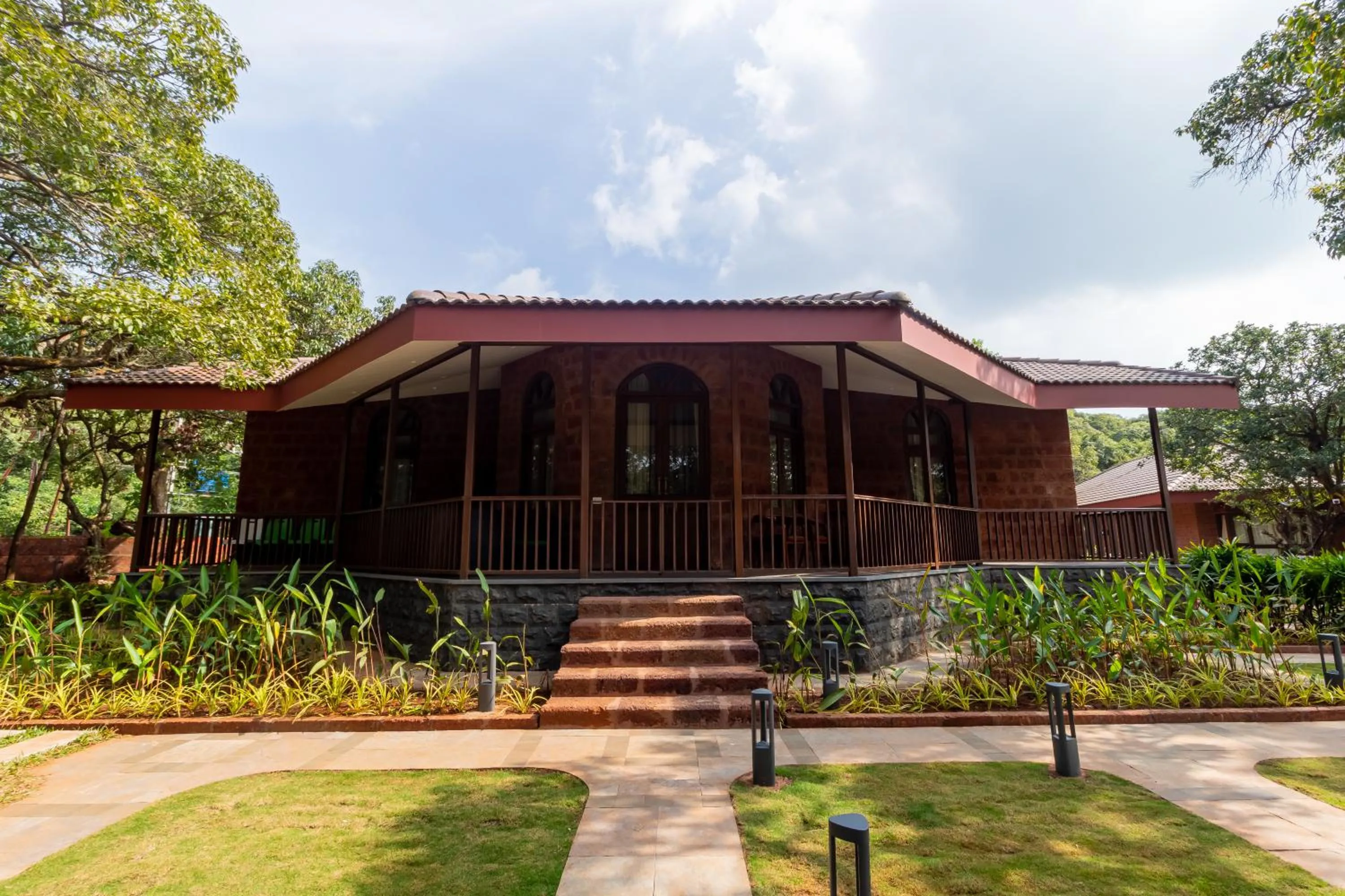 Property building in R R Heritage Resort Pure Vegetarian