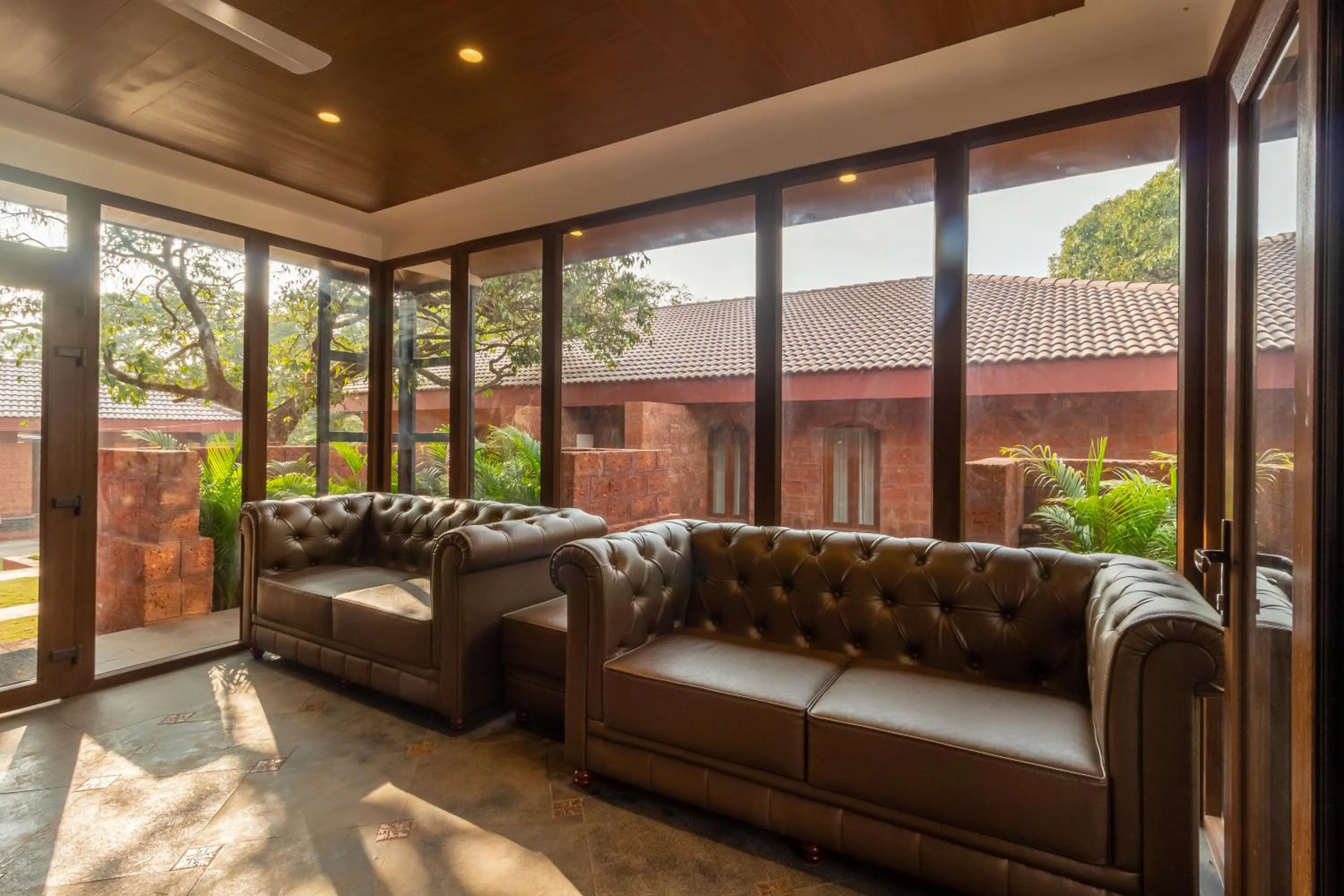 Seating area in R R Heritage Resort Pure Vegetarian