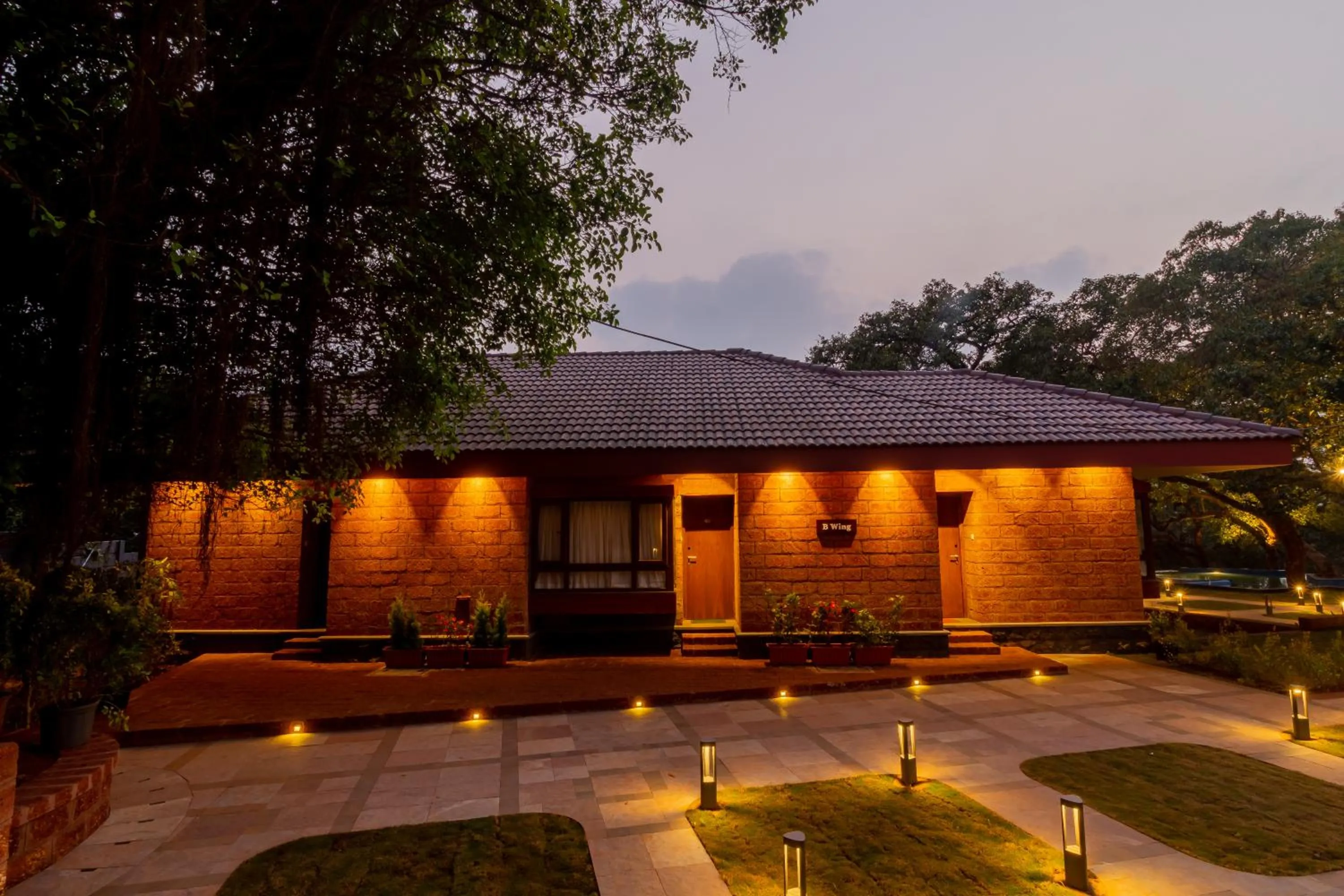 Property building in R R Heritage Resort Pure Vegetarian