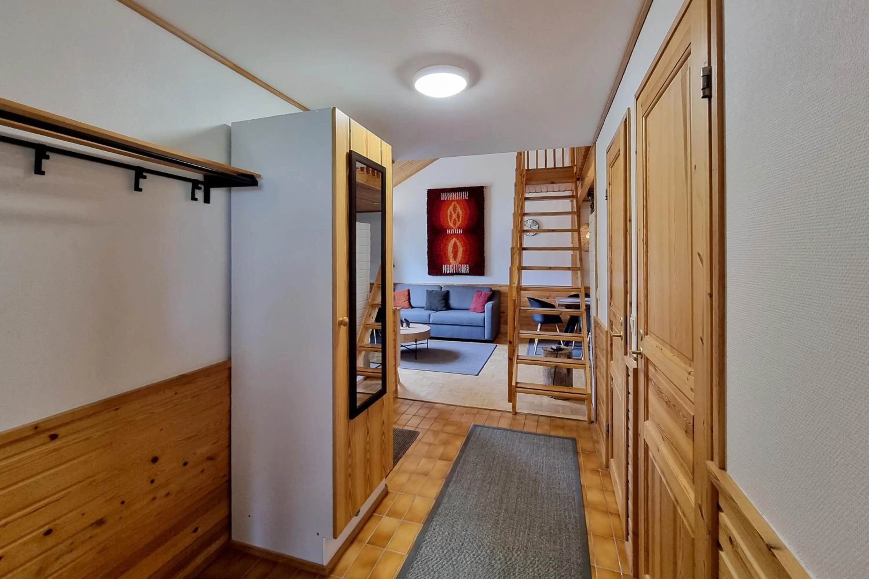 Seating area in Kuukkeli Apartments Teerenpesue E 33