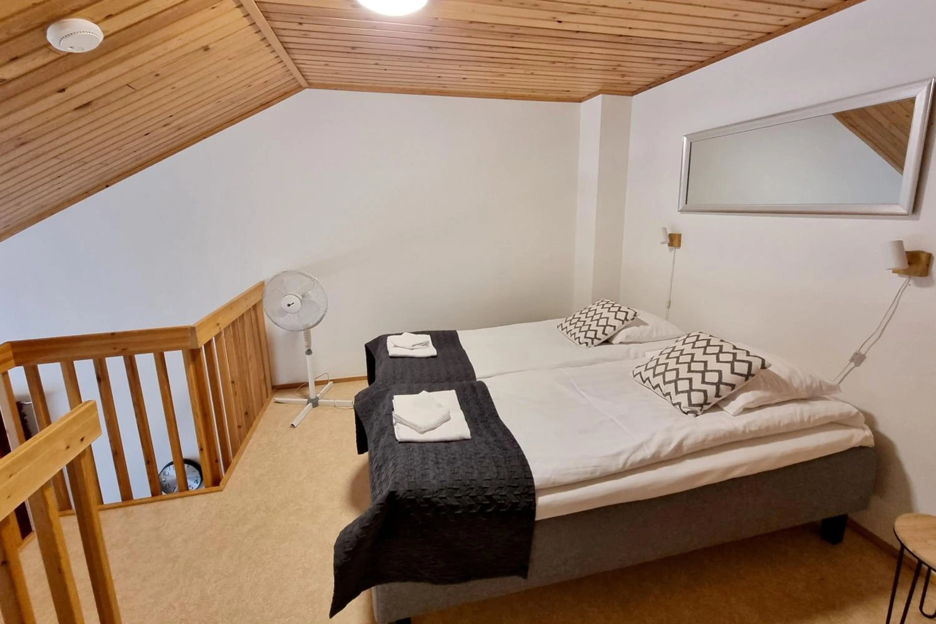 Bedroom, Bed in Kuukkeli Apartments Teerenpesue E 33