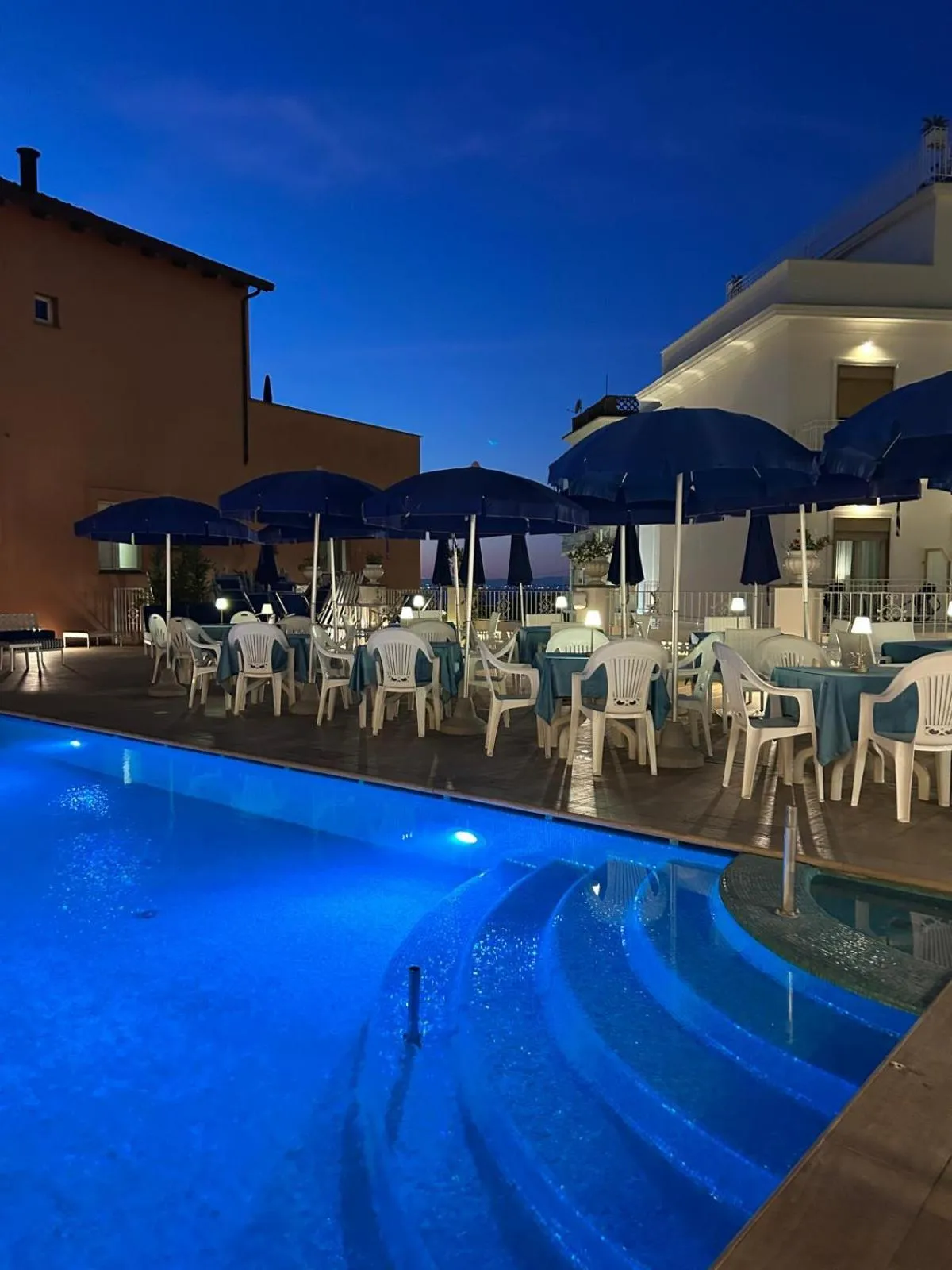 Swimming pool in Hotel Villa Maria