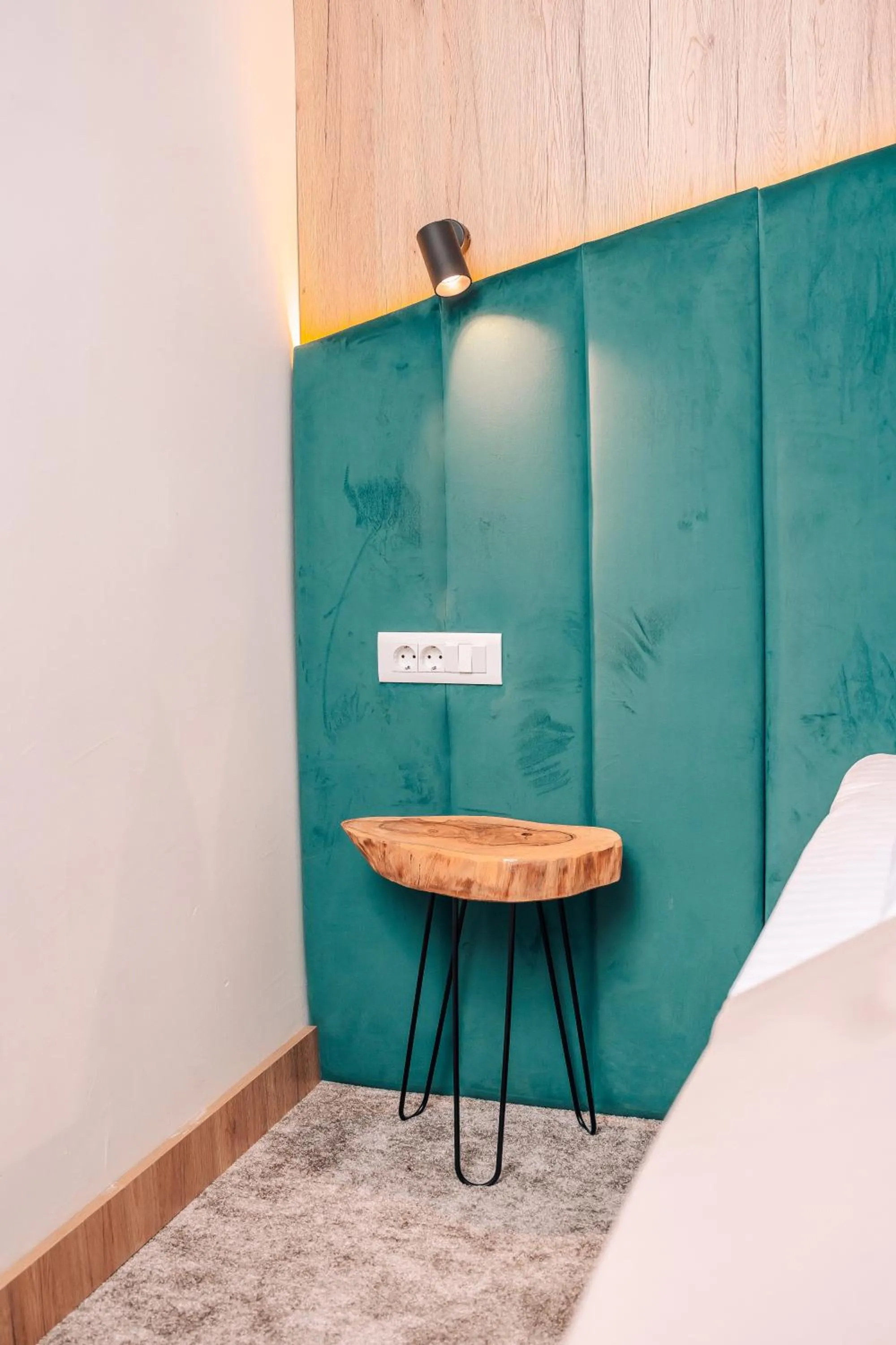 Decorative detail, Bed in Hotel Forest