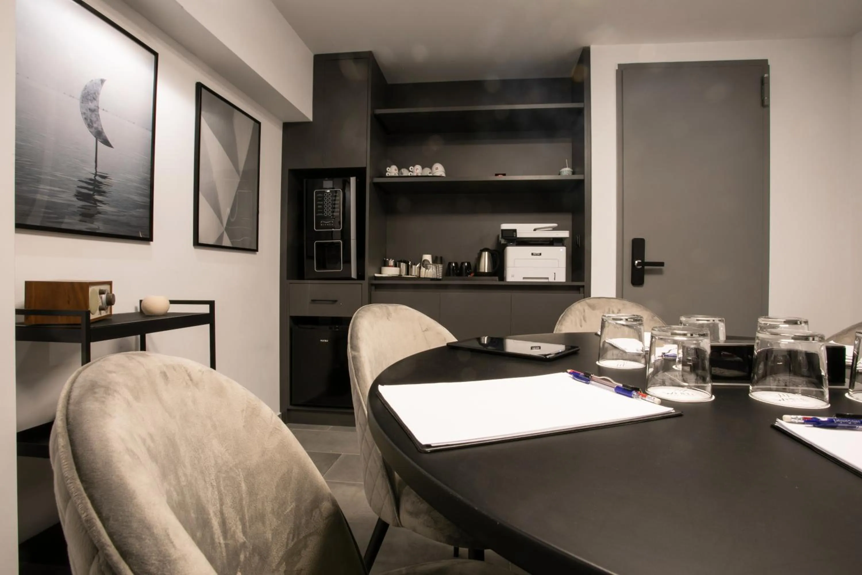 Seating area in White Trilogy