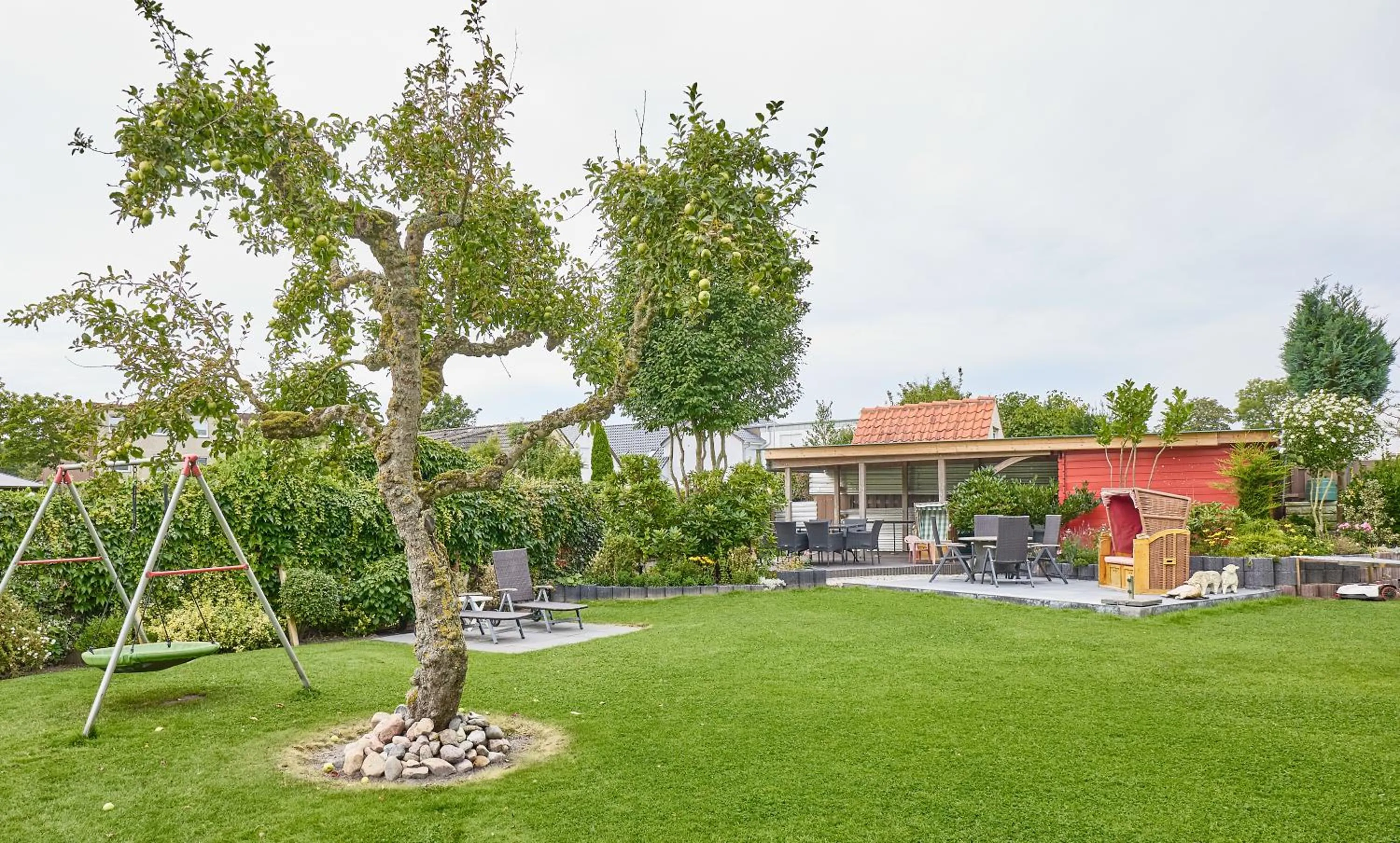 Garden view in Haus Mühlentrift Döse