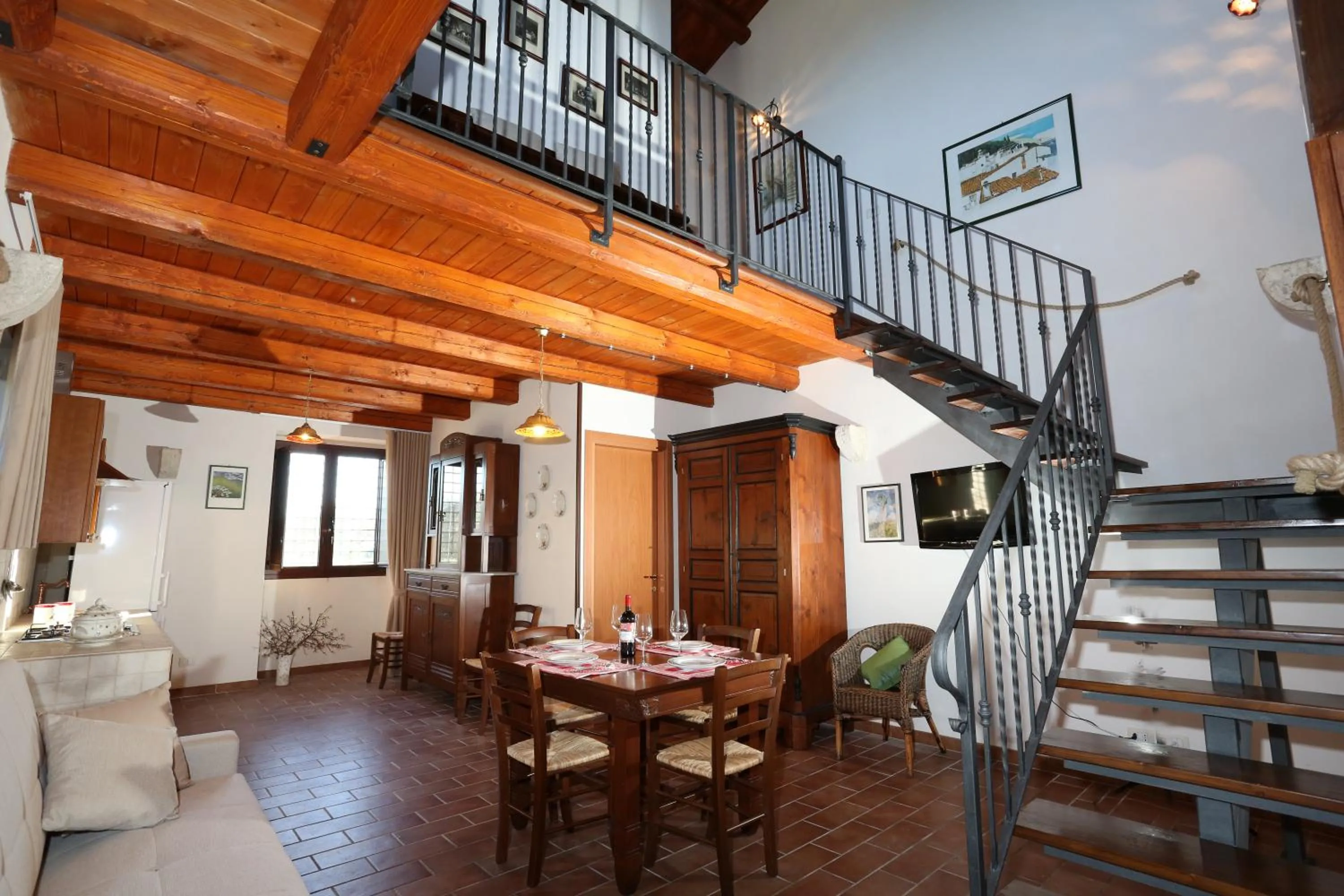 Kitchen or kitchenette in Serravalle Relais & Country Villa with private pool - Esclusive use