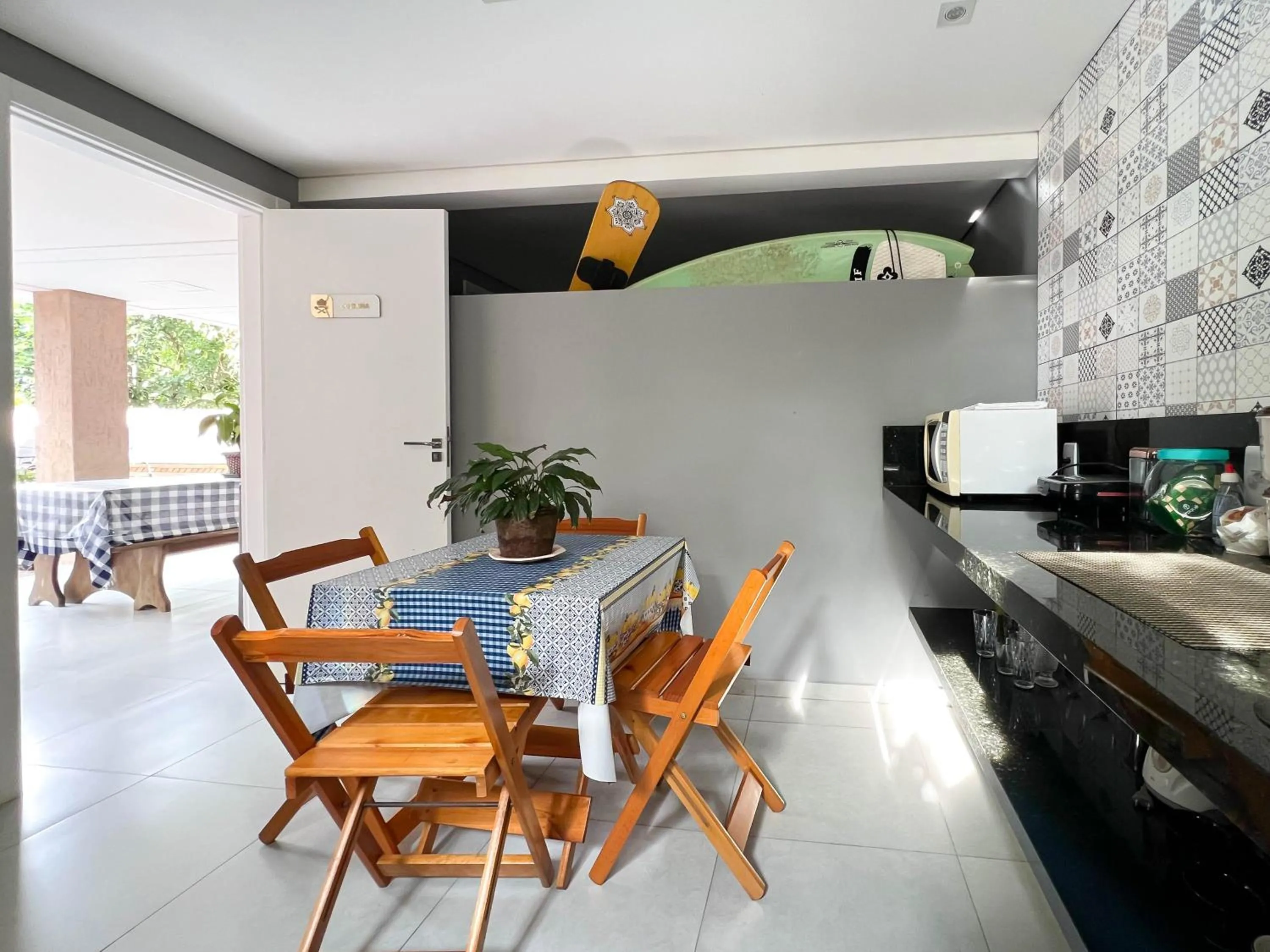 Kitchen or kitchenette in Pousada Altas Natureza