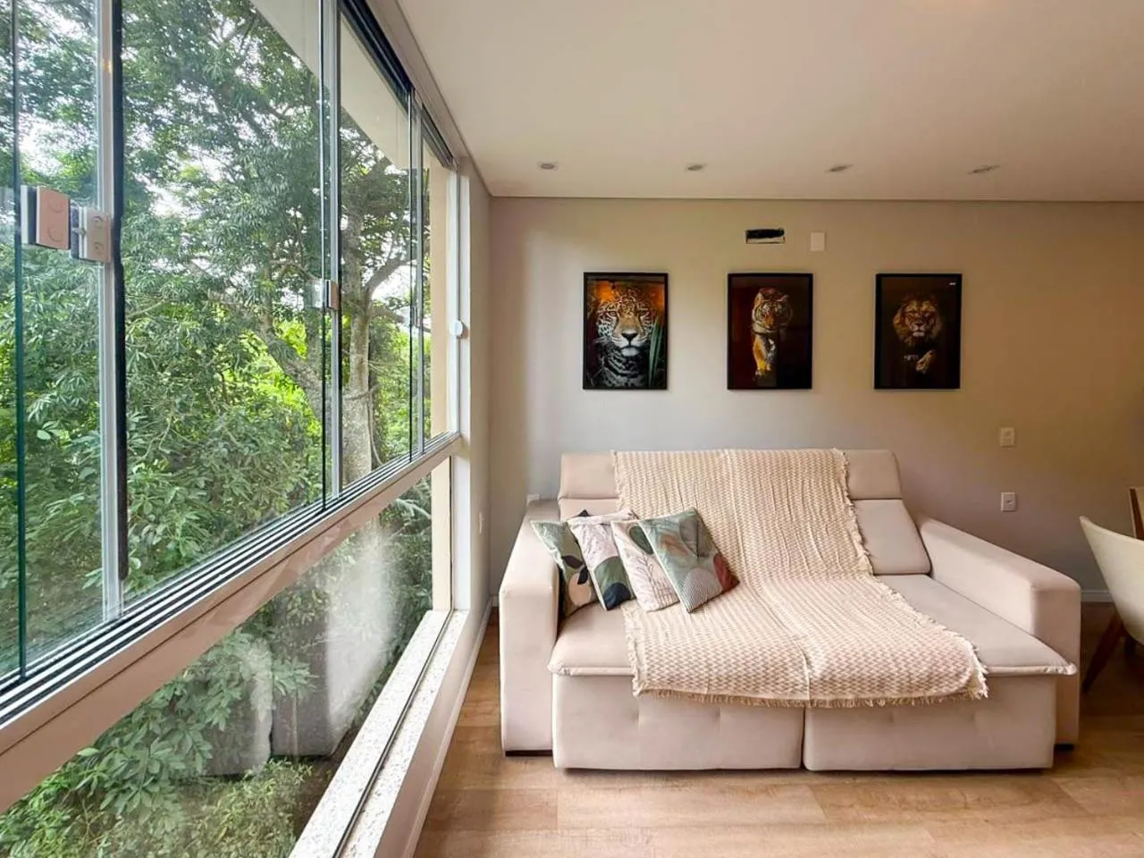 Mountain view, Bed in Pousada Altas Natureza
