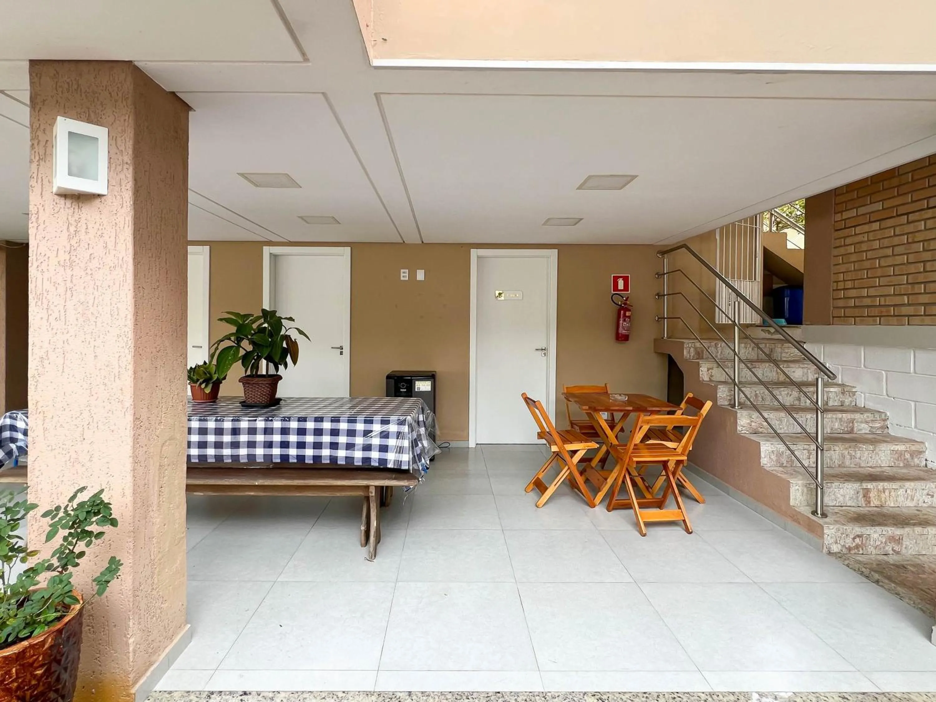 Seating area in Pousada Altas Natureza