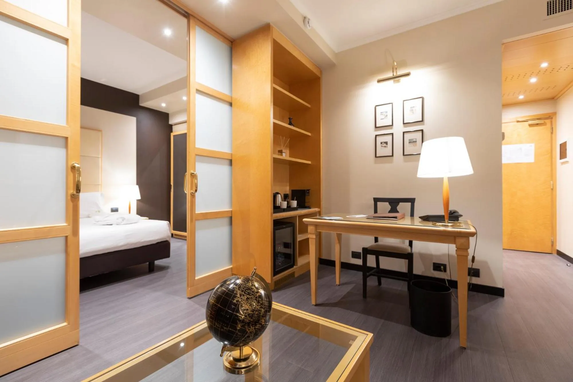 Living room, Bed in City Life Hotel Poliziano, by R Collection Hotels